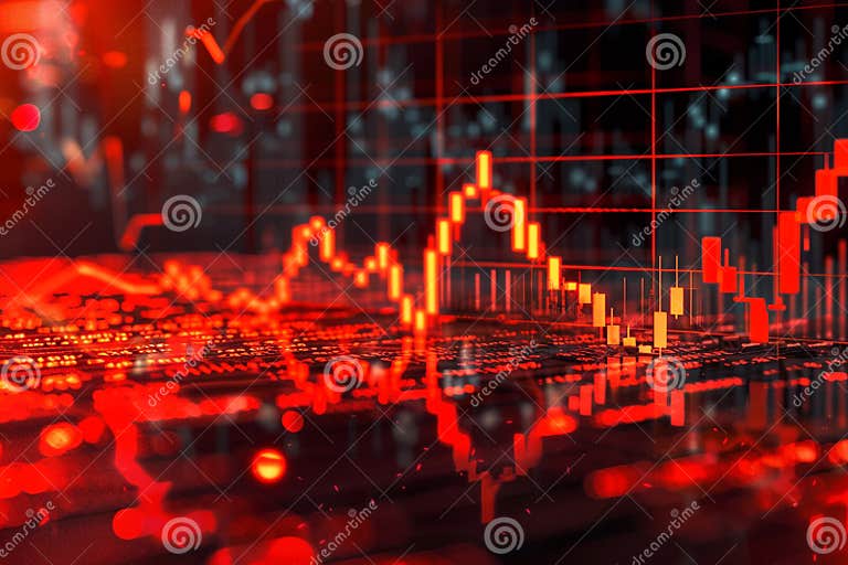 A Stock Chart that is Going Down is a Visual Representation of the ...
