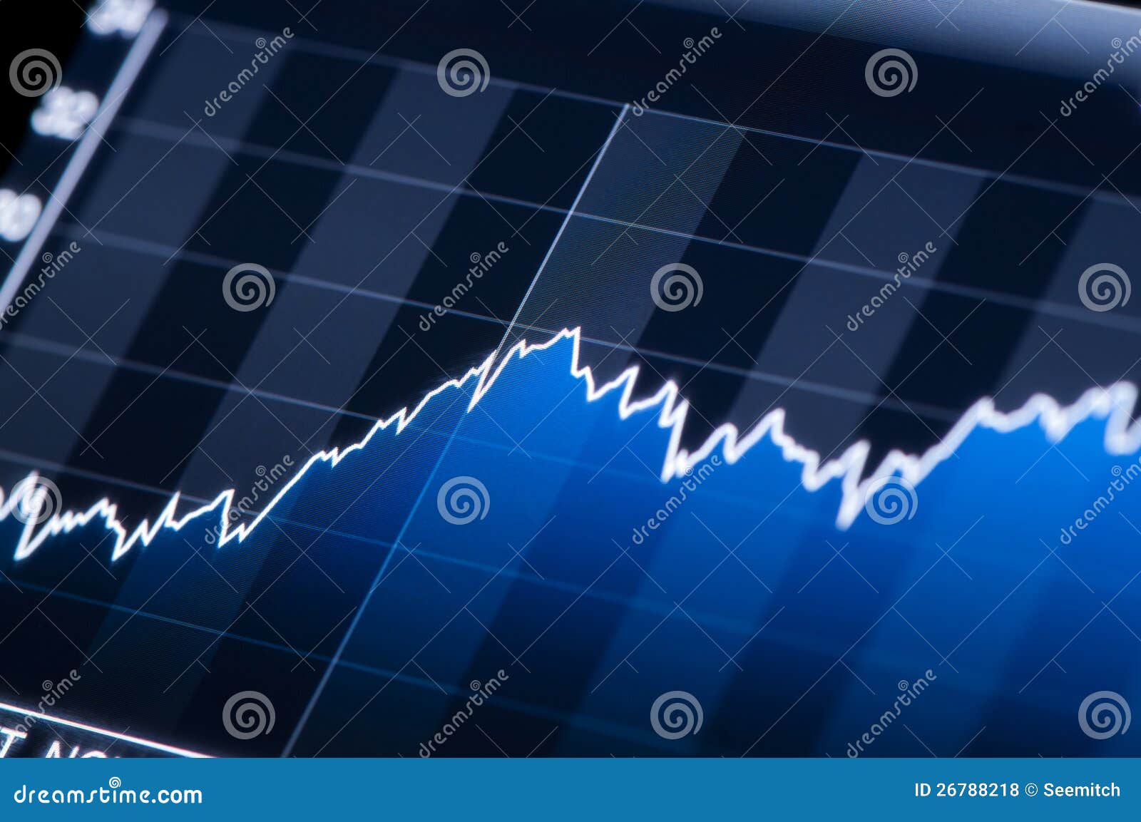 Stock chart growth stock photo. Image of digitally ...