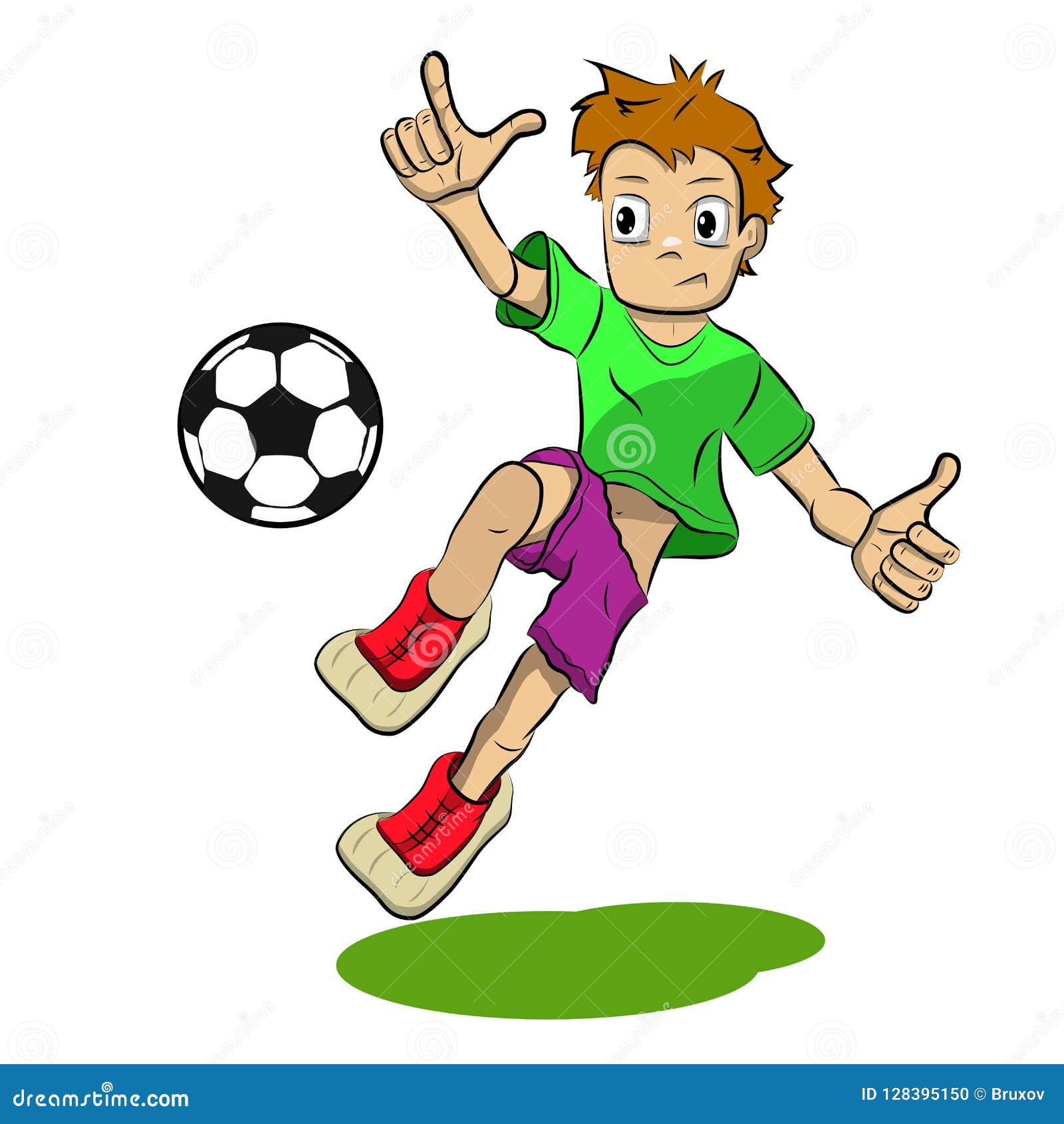 Stock Illustration Cartoon Soccer Player Stock Vector - Illustration of