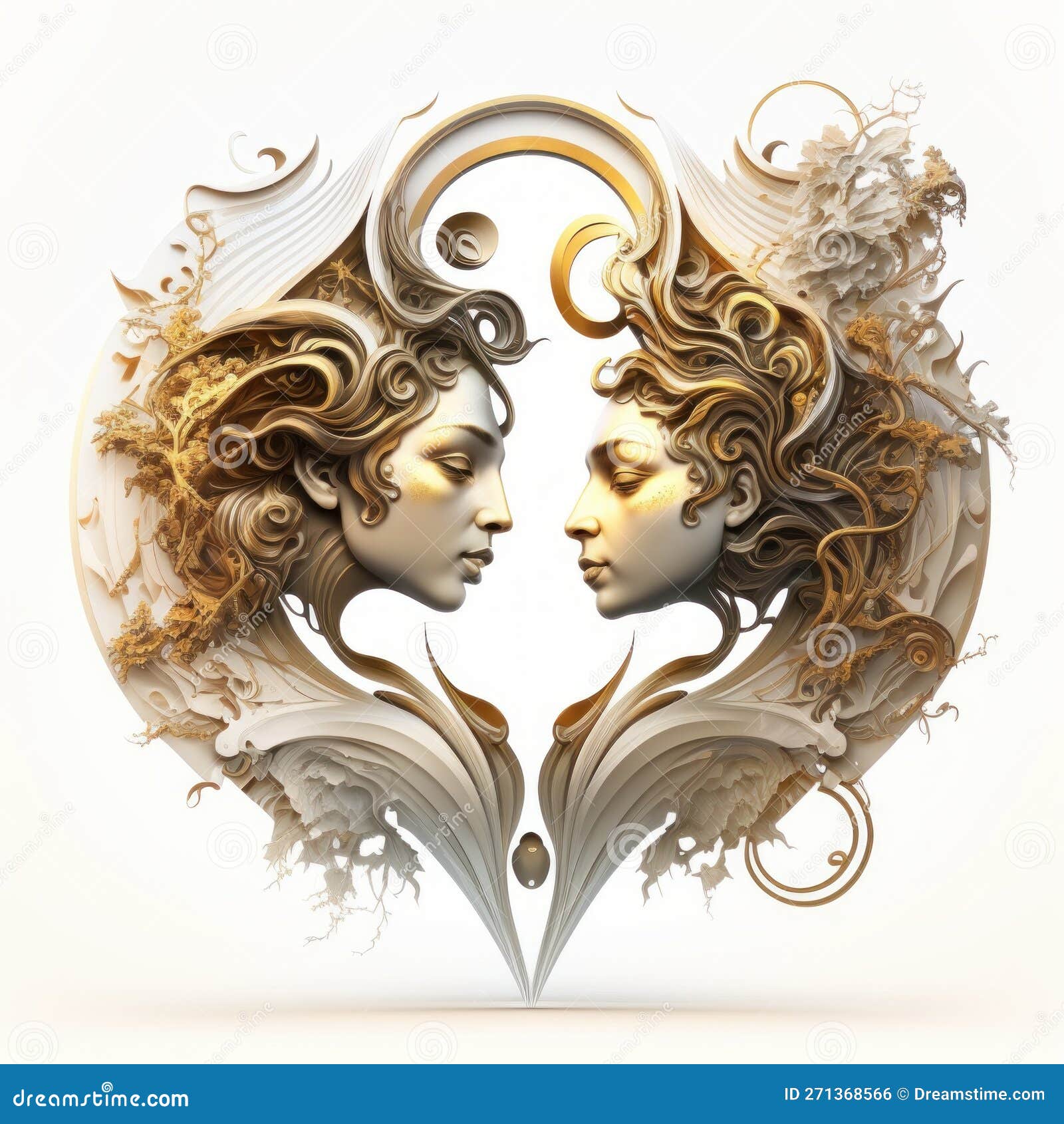 Symbolism of Astrological Symbol of Gemini, with a Stunning Twins(07)