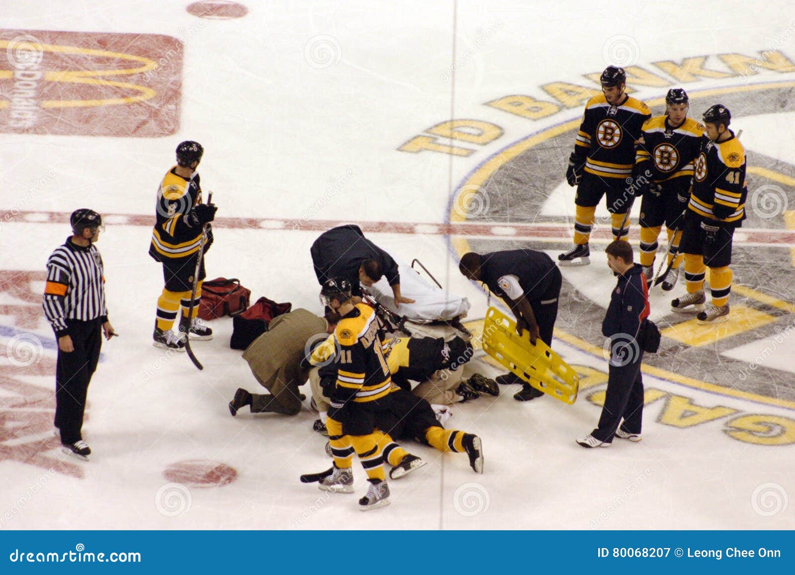 Stock Image of Ice Hockey Game at Boston Editorial Photography Image