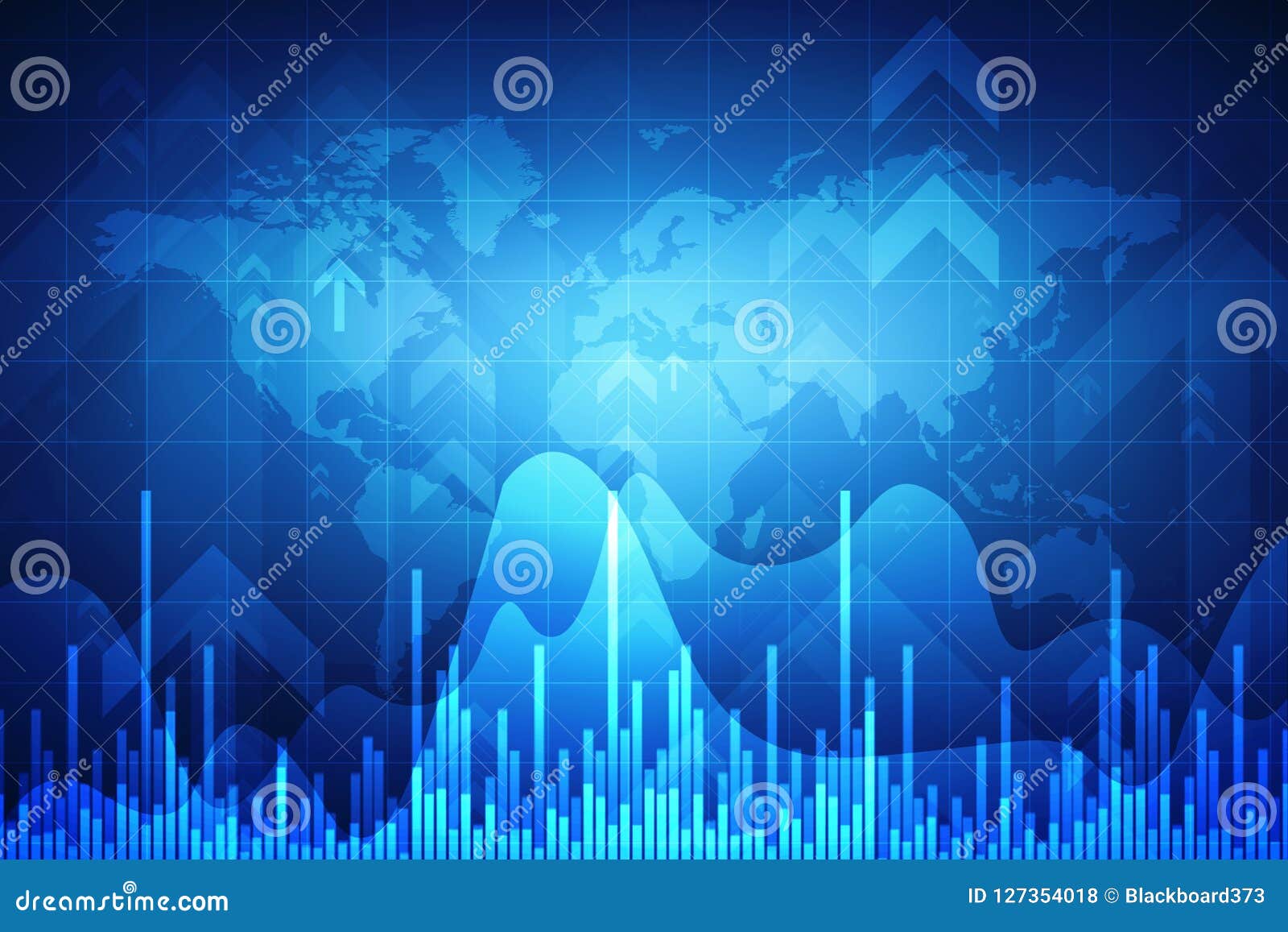 Stock Market Chart Business Graph Background Financial Background - 