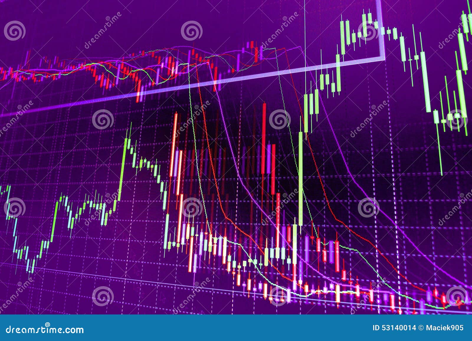 Stock market quotes graph. stock illustration. Illustration of banking
