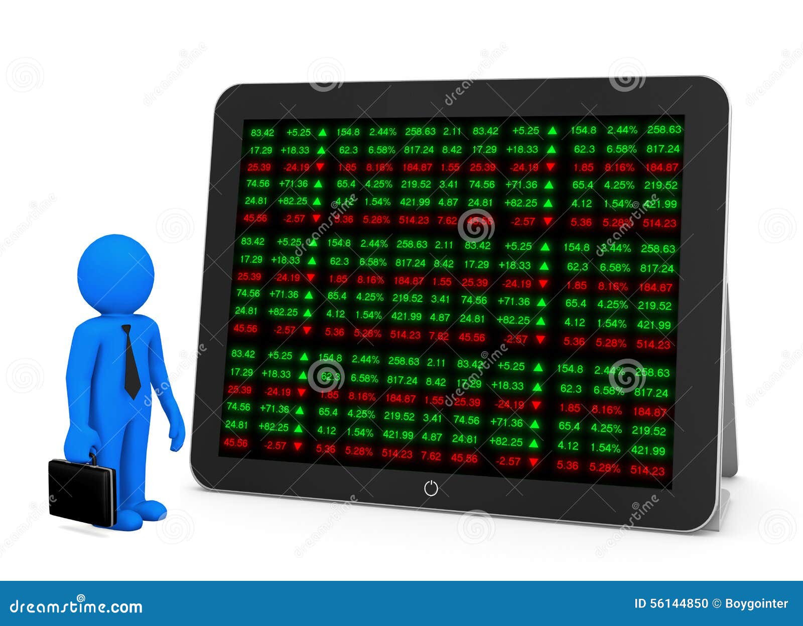 3d Man Analysing Stock Photo, Picture and Royalty Free Image. Image  24488318.