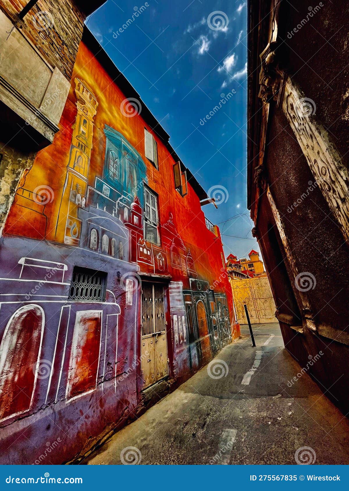 Stock Photo Depicts the Ancient Architecture of the City of Ahmedabad