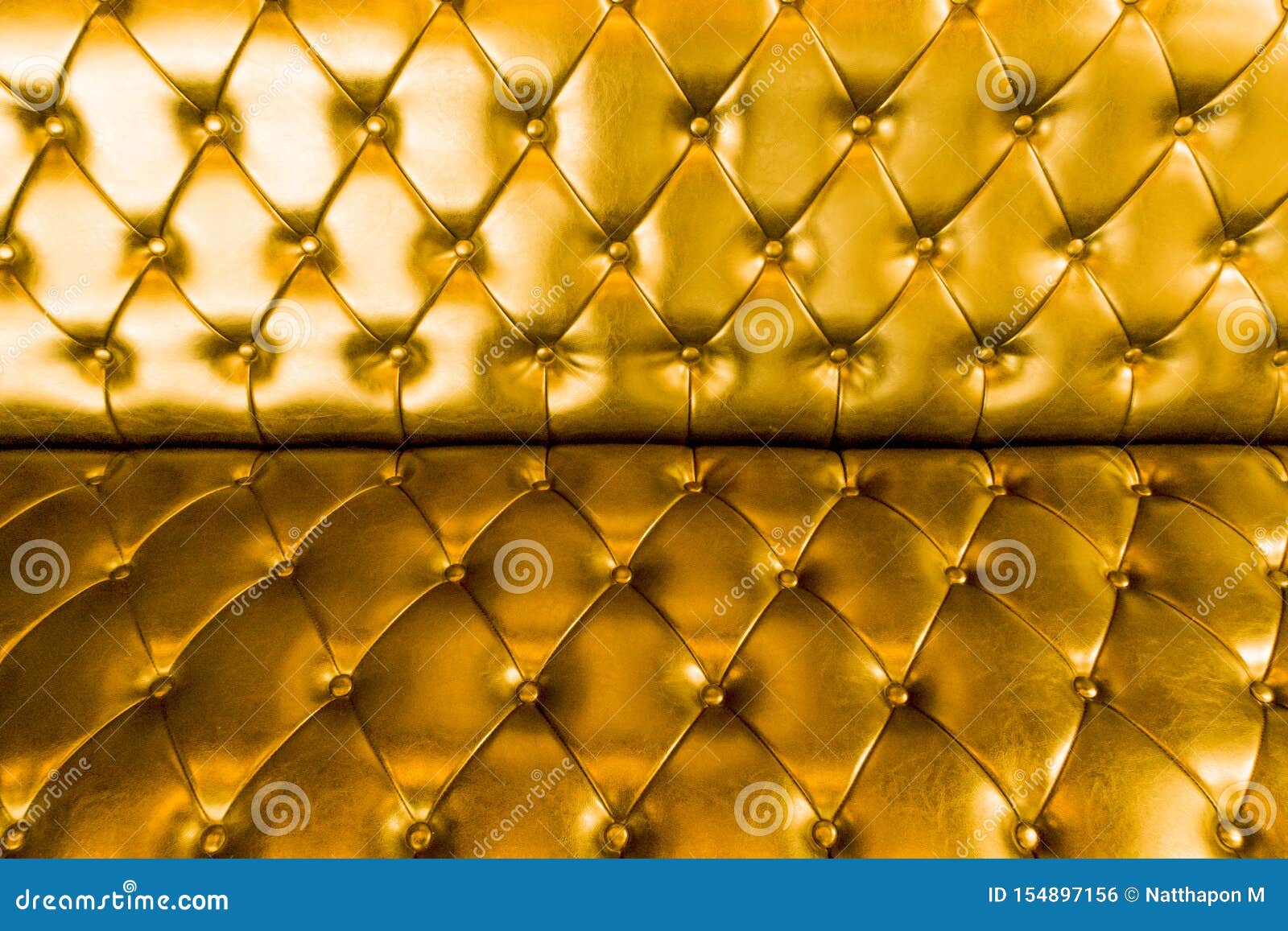 stock photo - leather sofa texture seamless background, gold leathers upholstery