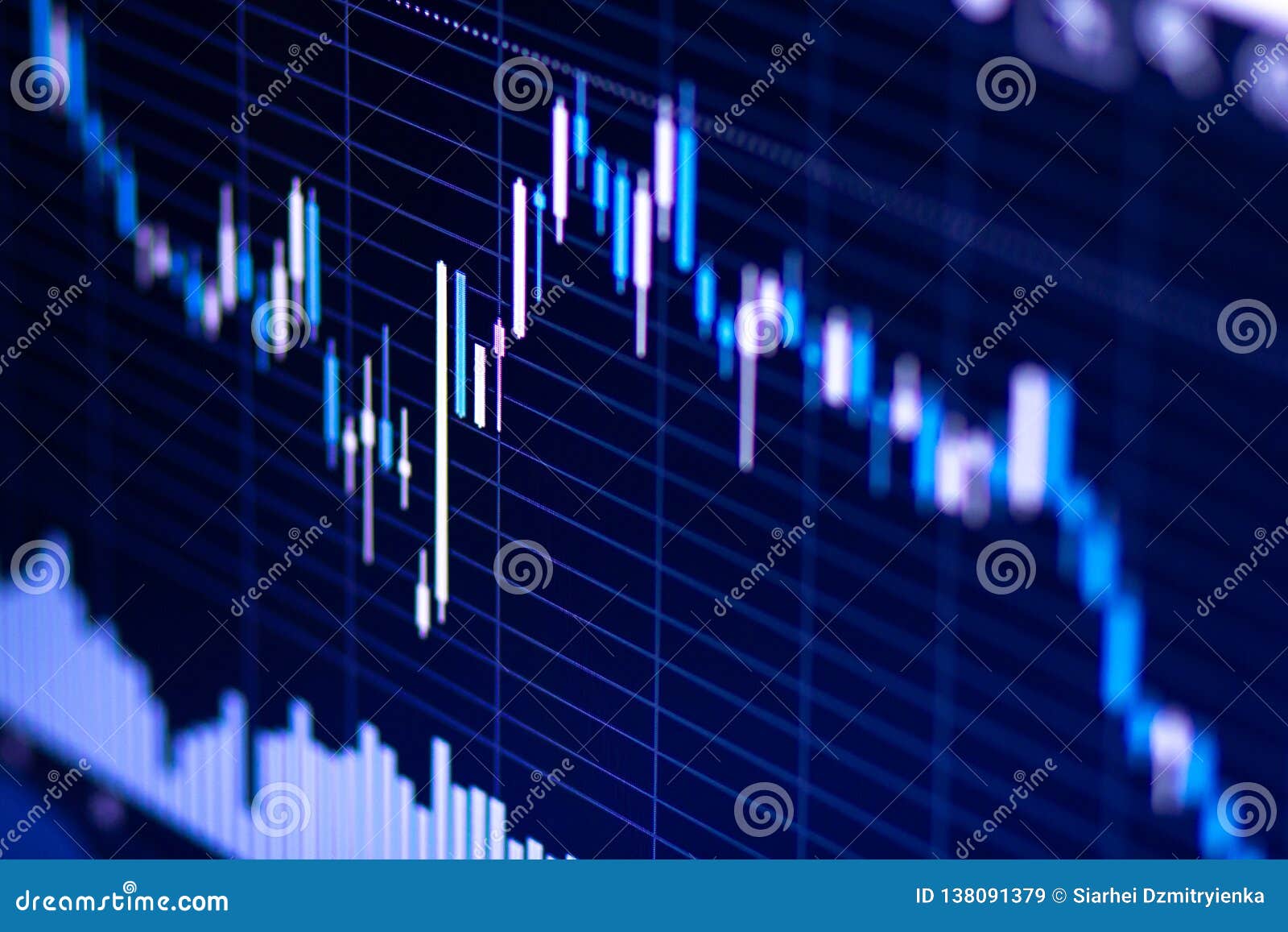 Stock Price Chart Forex Trading Stock Image Image Of Financial - 