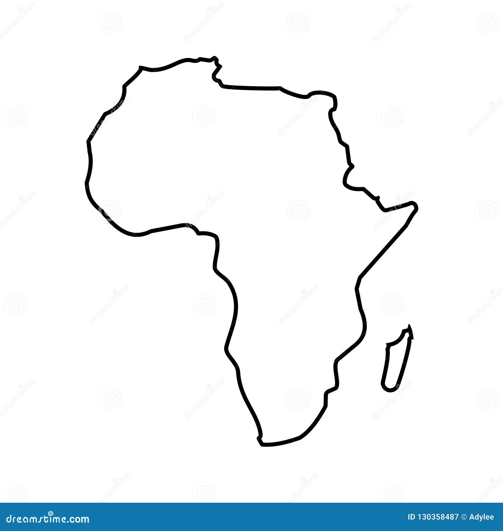 Stock Vector Africa Map Icon Vector Illustration 3 Stock Image Illustration Of African Boundary 130358487