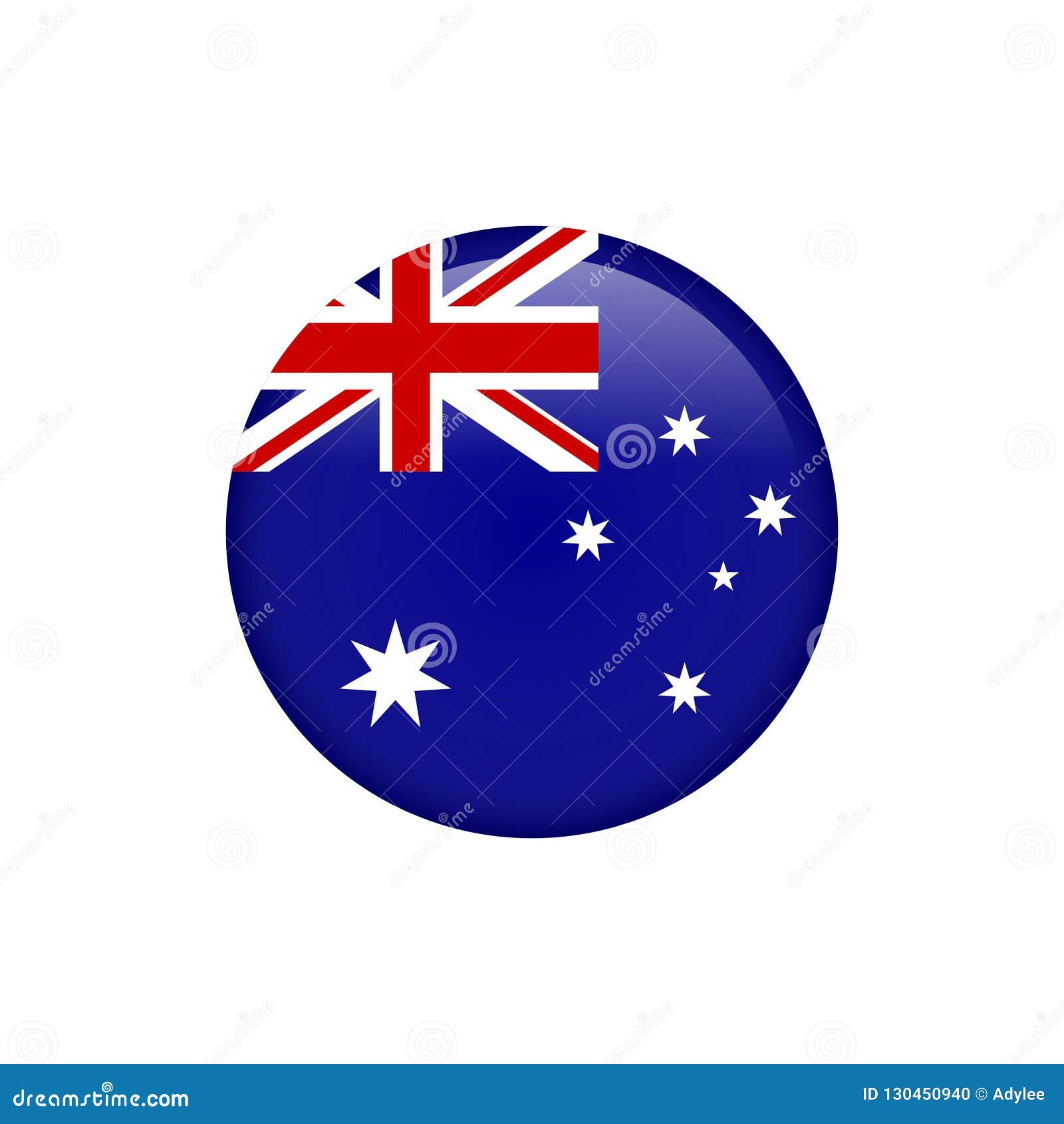 Stock Vector Australia Flag Icon 5 Stock Photo of australian, 130450940