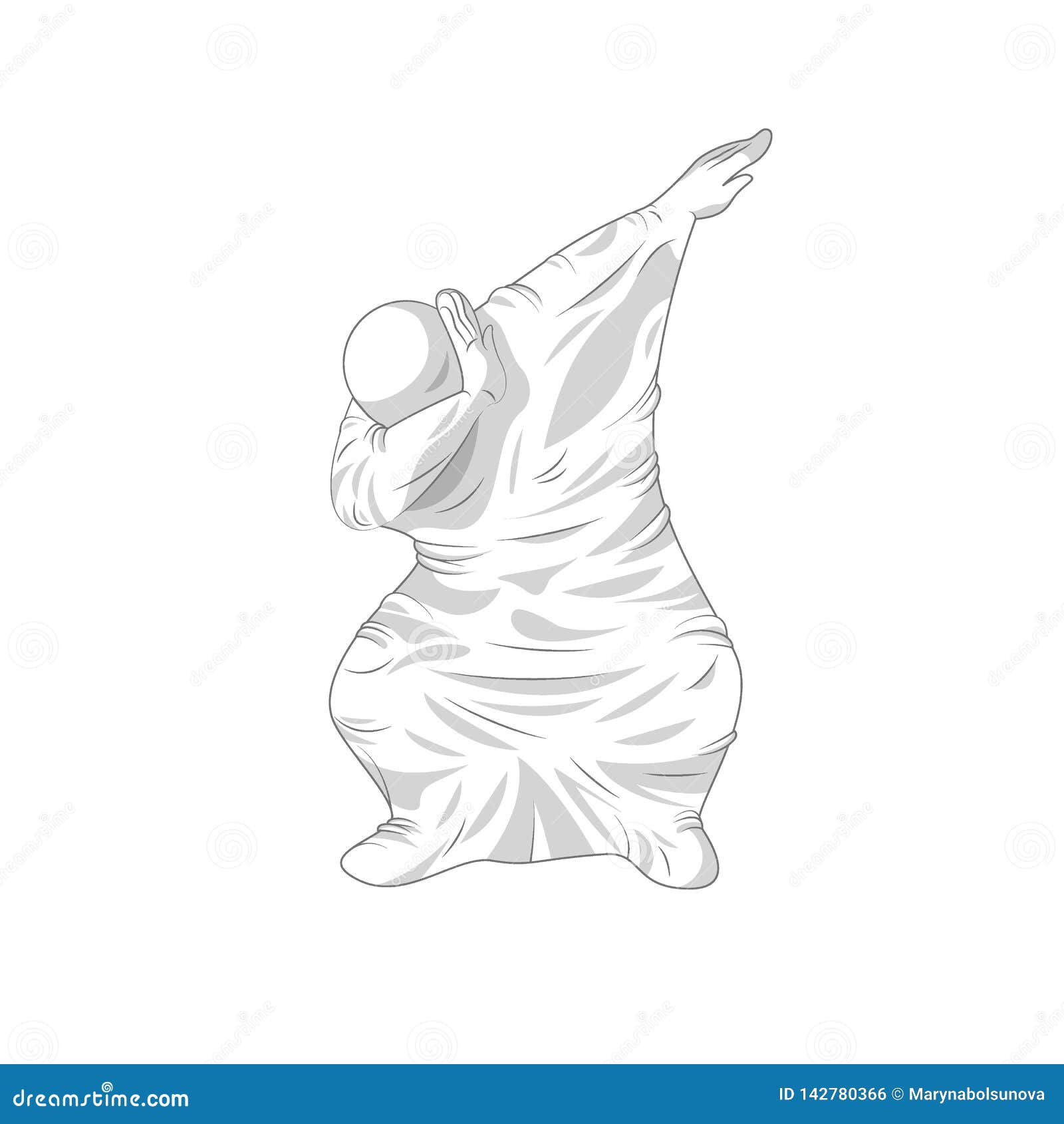 ghost specter character dancing dab step