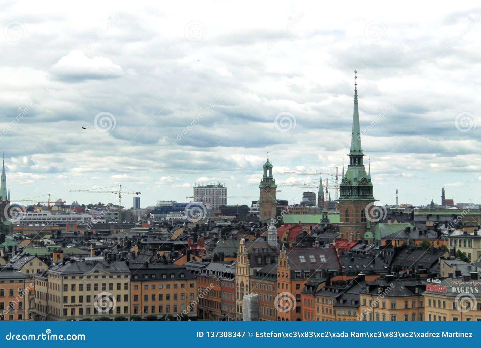 stockholm city photography in a cloudy day