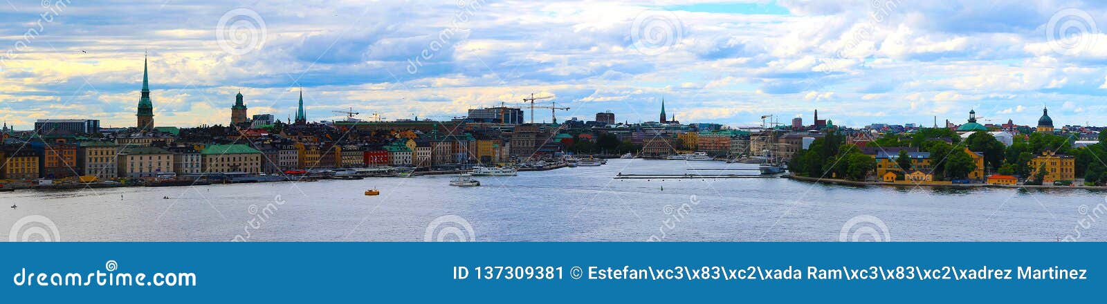 stockholm city photography in a cloudy day