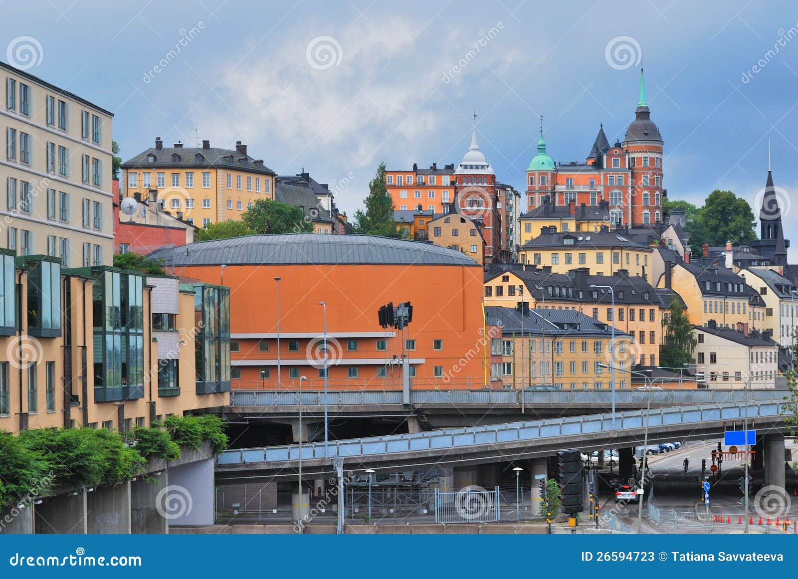 Stockholm. Sodermalm District Stock Image Image of city, cloudy 26594723