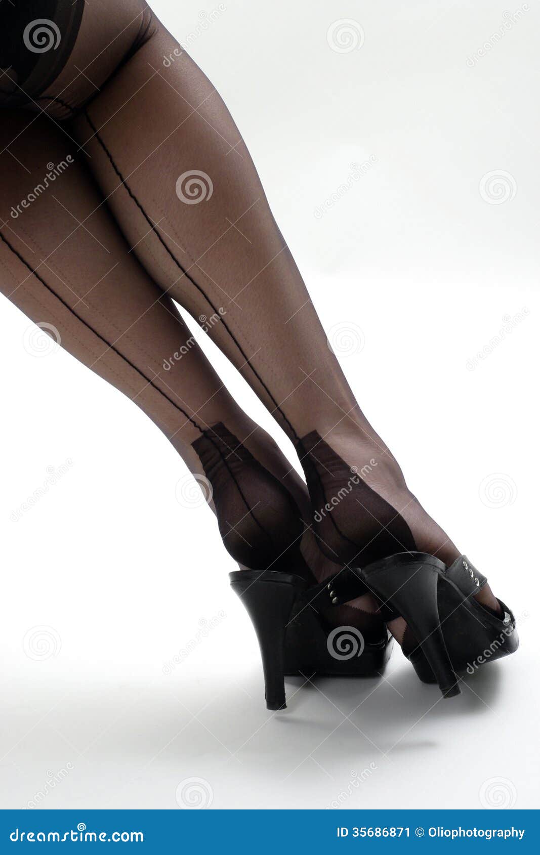 Stocking Legs Stock Image Image Of Black Pantyhose 35686871
