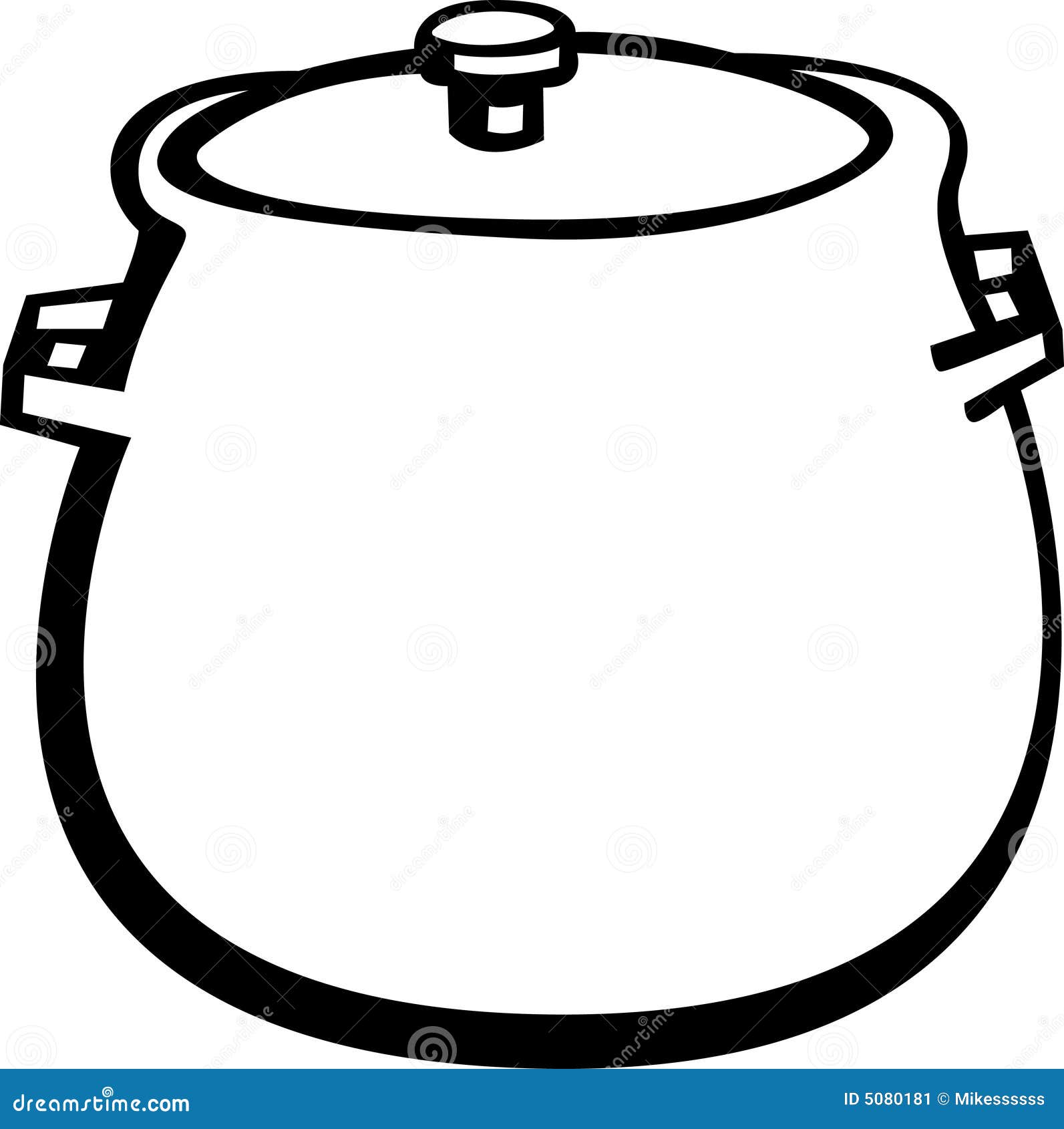 Stockpot Vector Illustration Stock Vector Illustration of rounded