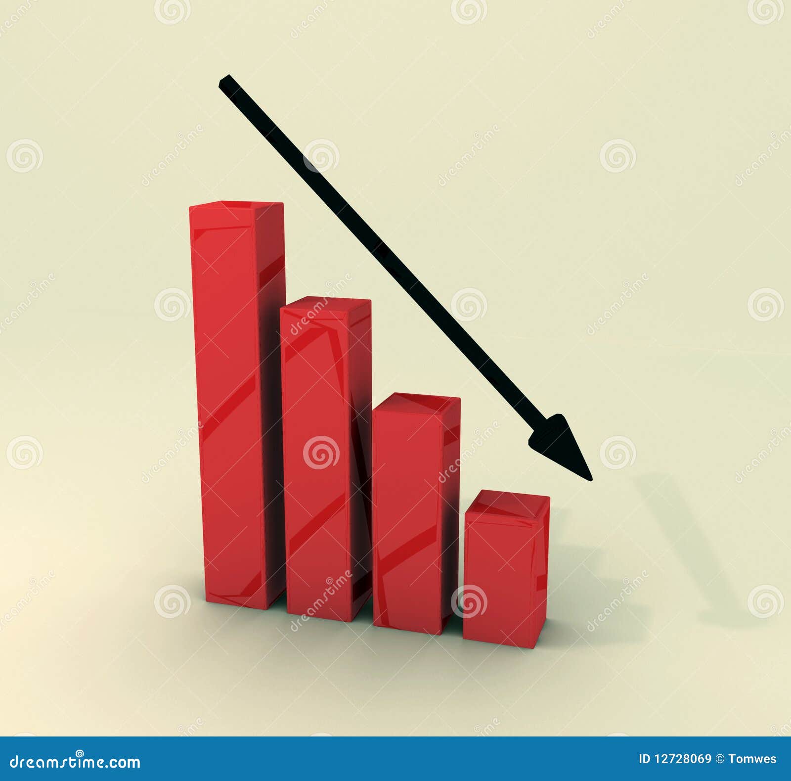 Stocks down stock illustration. Illustration of disappointing 12728069