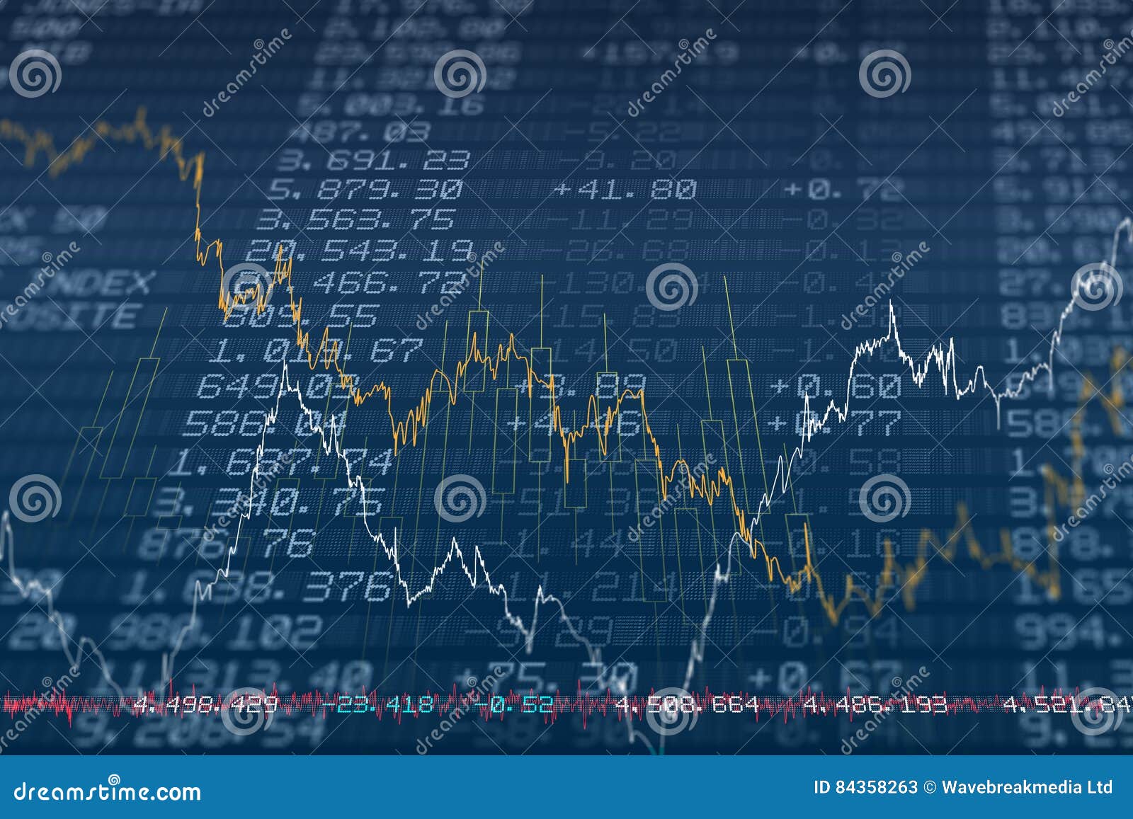 Stocks and shares stock image. Image of digitally, blonde 84358263