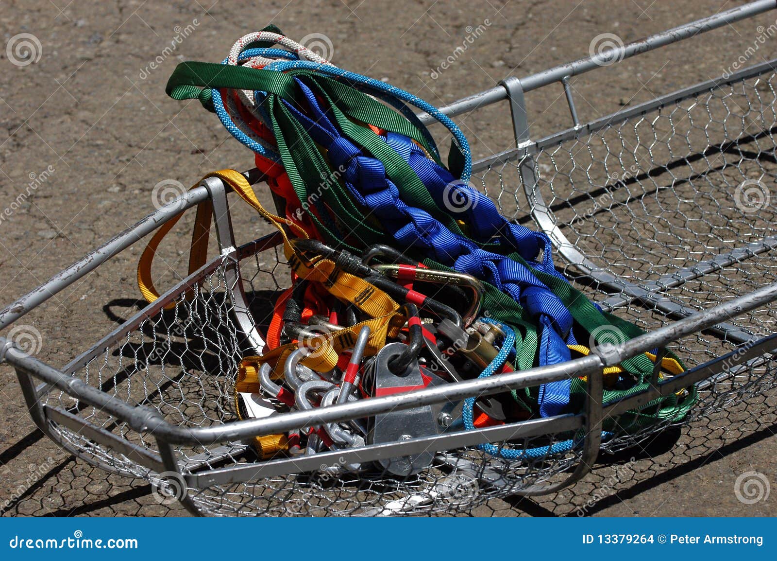 stokkes basket with rescue equipment