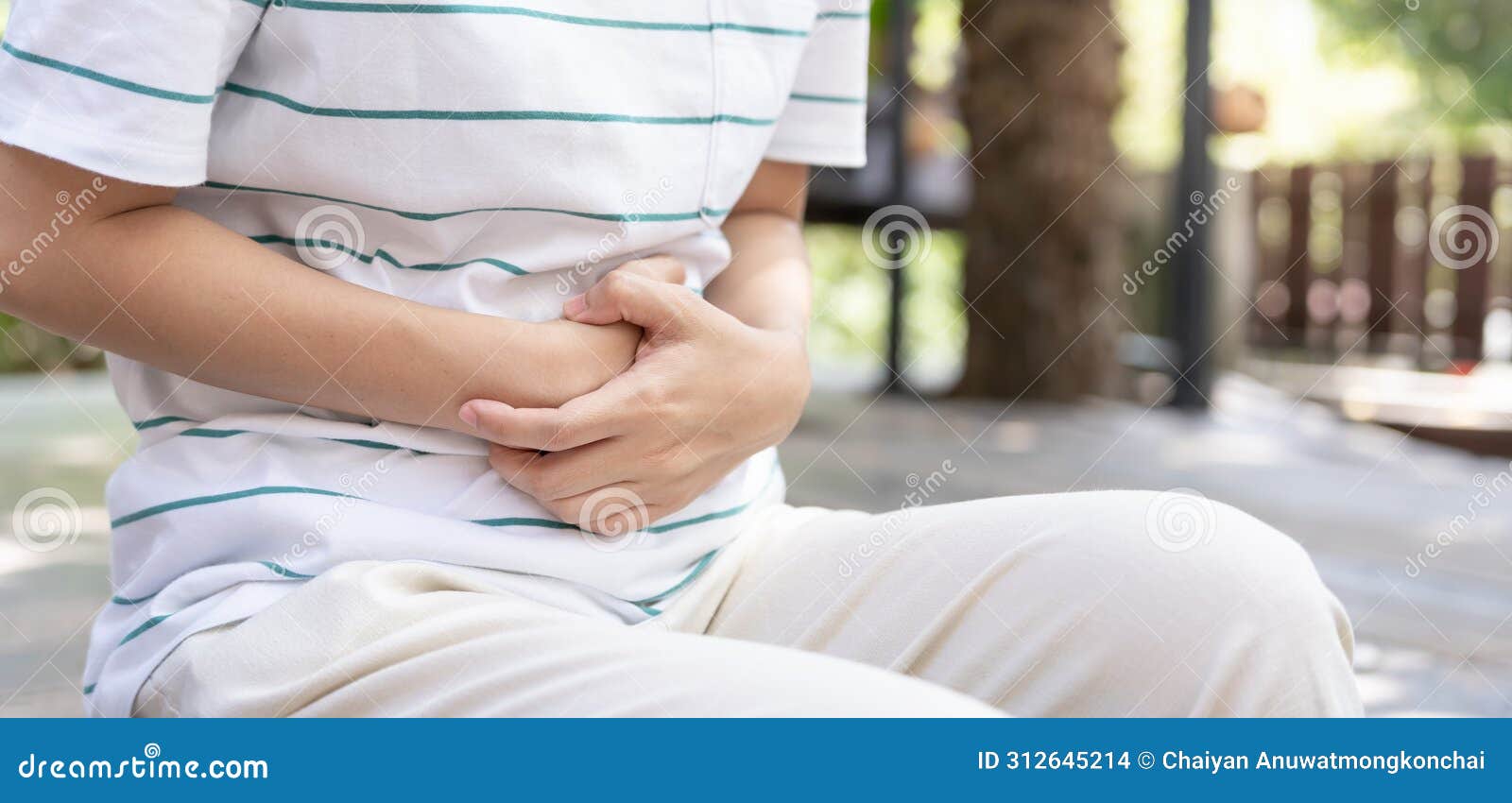 stomach ache. asian women have abdominal pain, indigestion, gastritis, menstrual cramps, flatulence, diarrhea, distention, colon