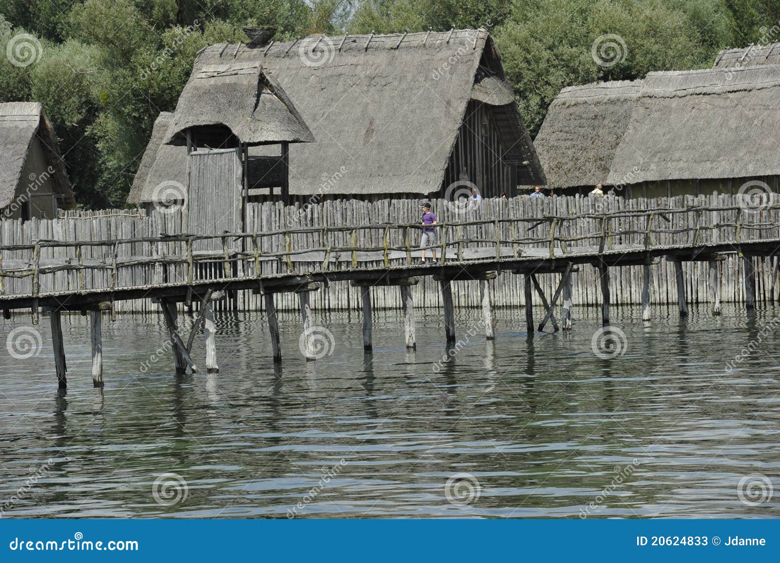 Stone Age Stilt House Village Editorial Stock Photo Image of germany