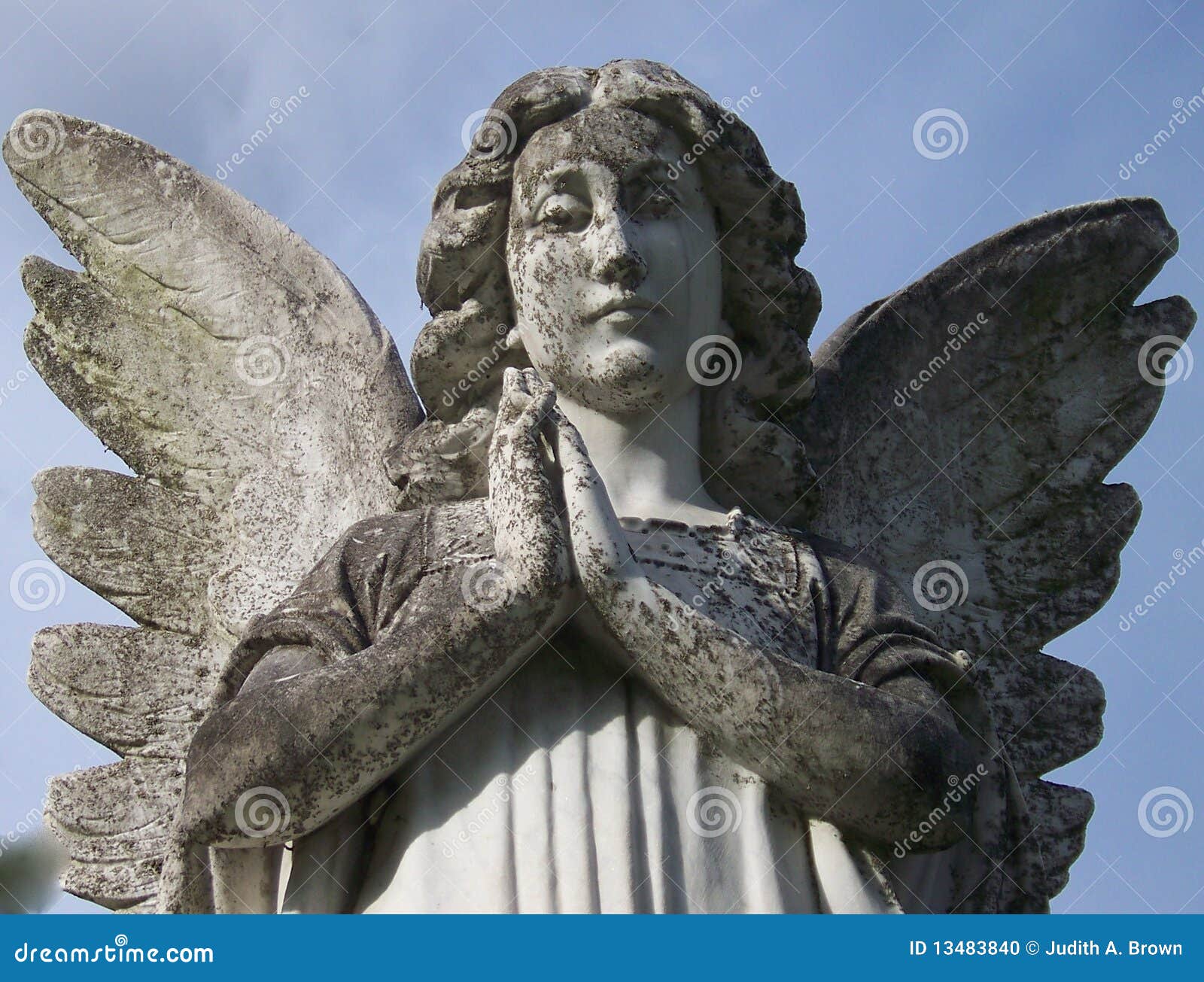 Stone Angel stock photo. Image of angel, watchful, cement 13483840
