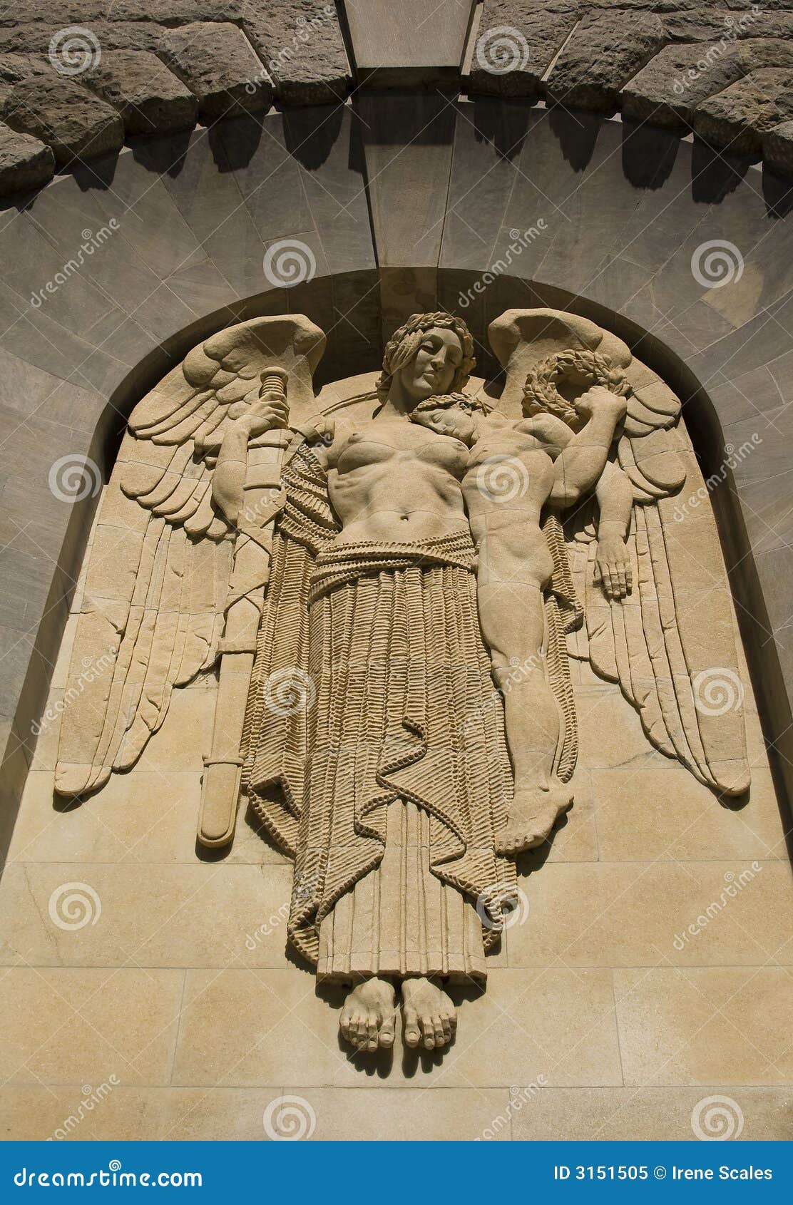 Stone Angel stock image. Image of mythology, australia 3151505