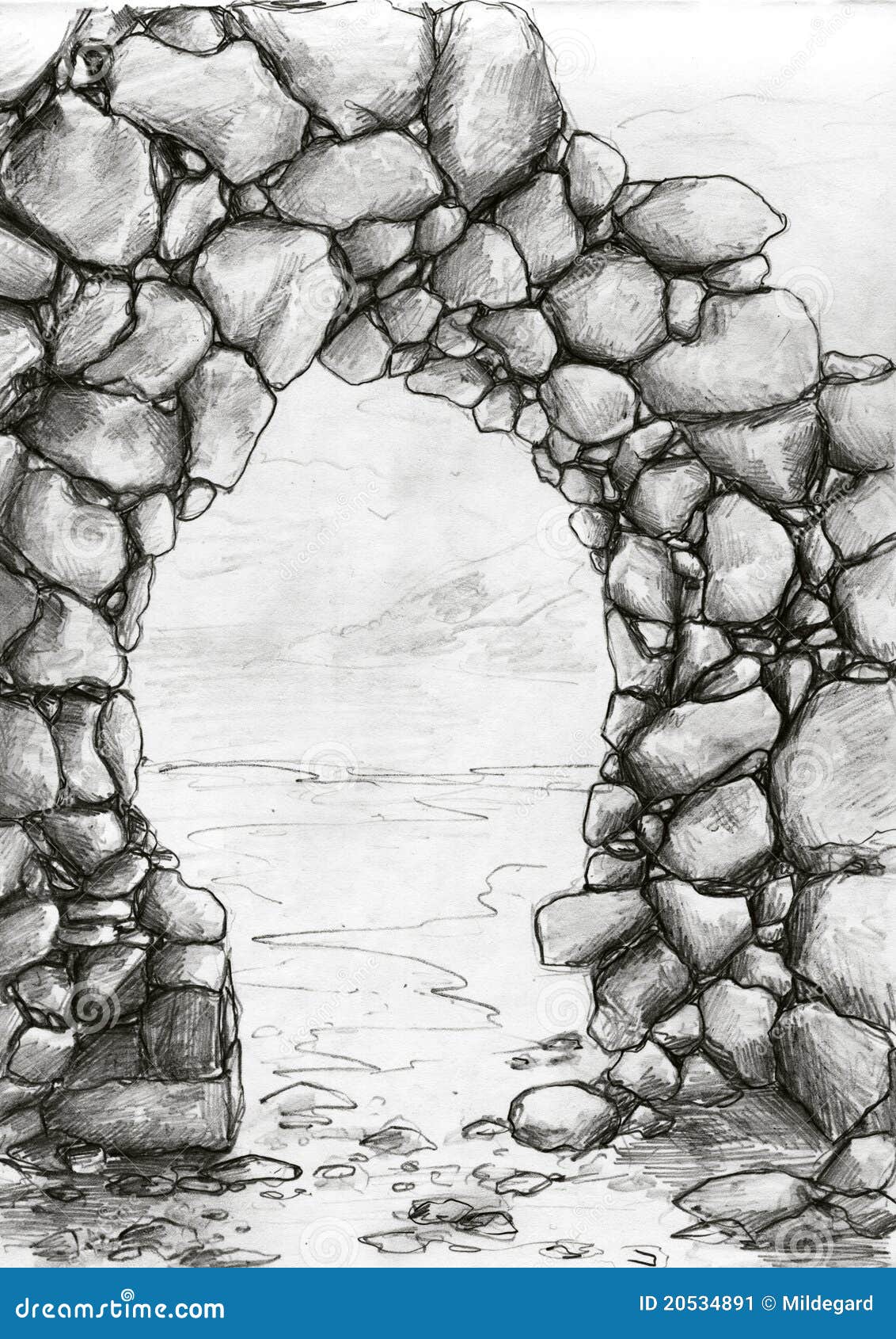 Bernard Calet  Volcanic stone 2022 Study drawing