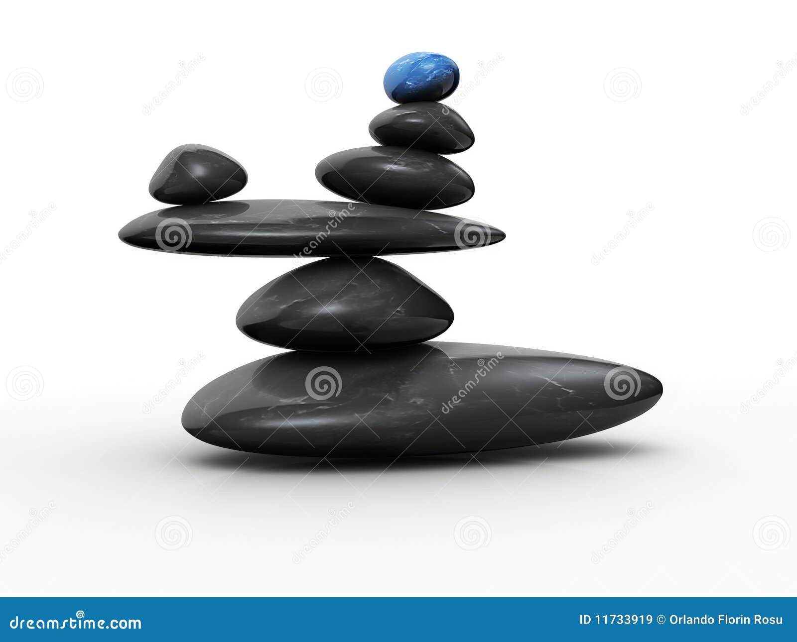 Stone in balance stock illustration. Illustration of black 11733919
