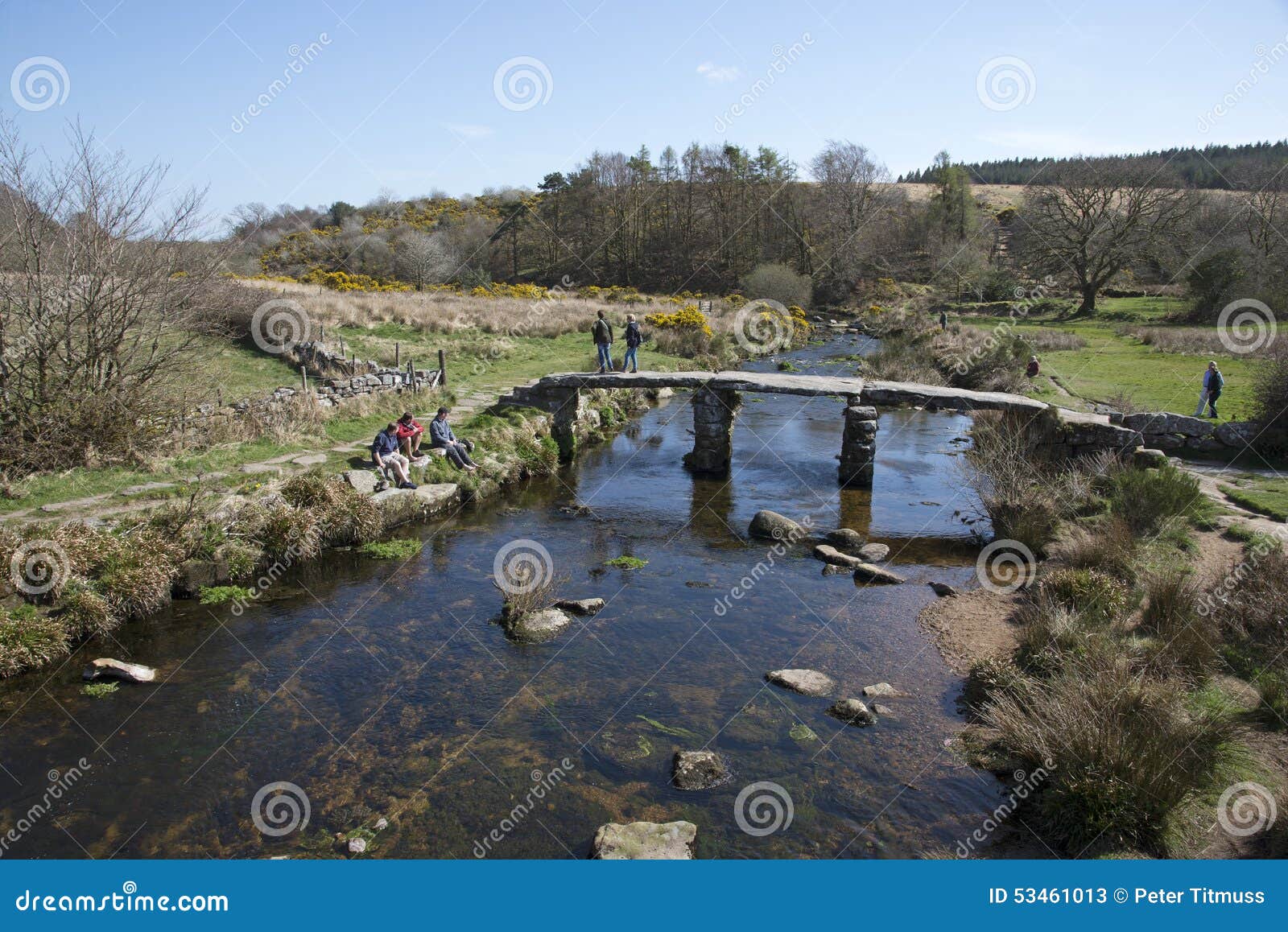 Stone bridge over river UK editorial stock photo. Image of countryside