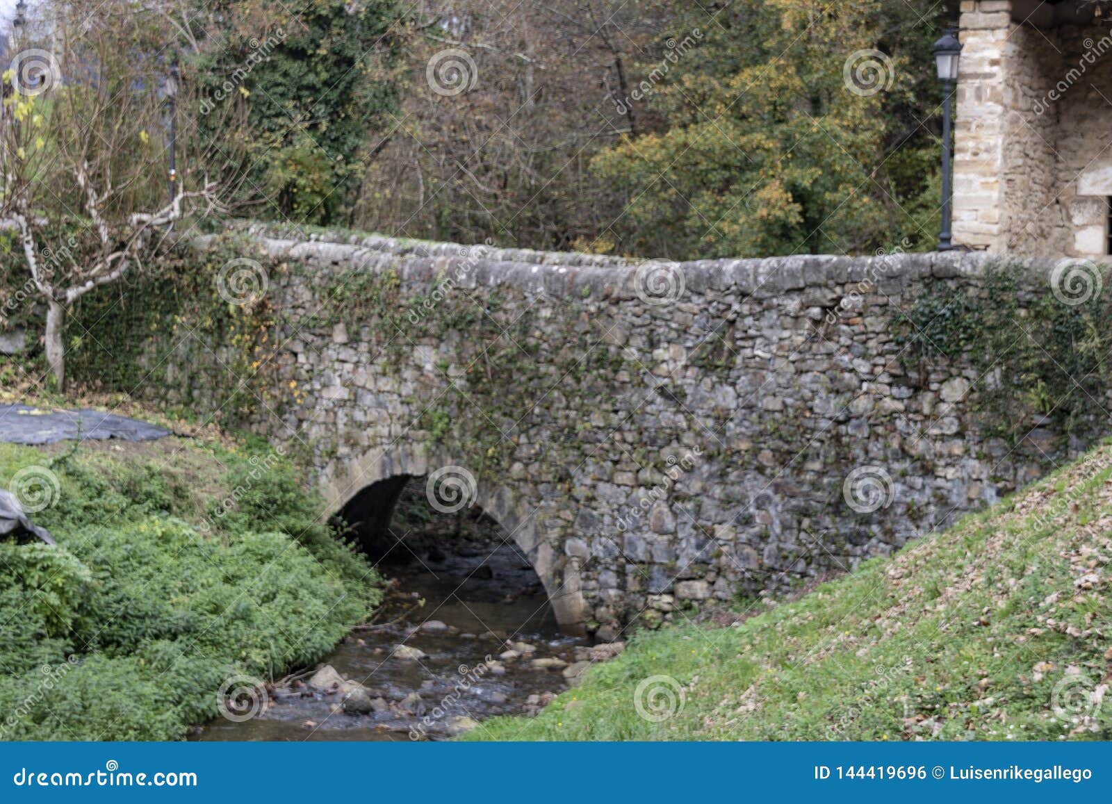 stone bridge on the river