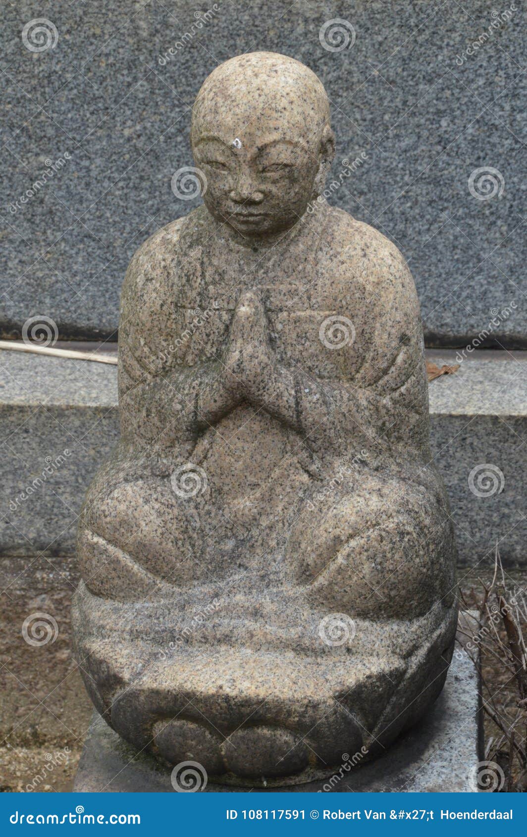 Buddha Statue on a Grave at Onomichi Japan Stock Image Image of