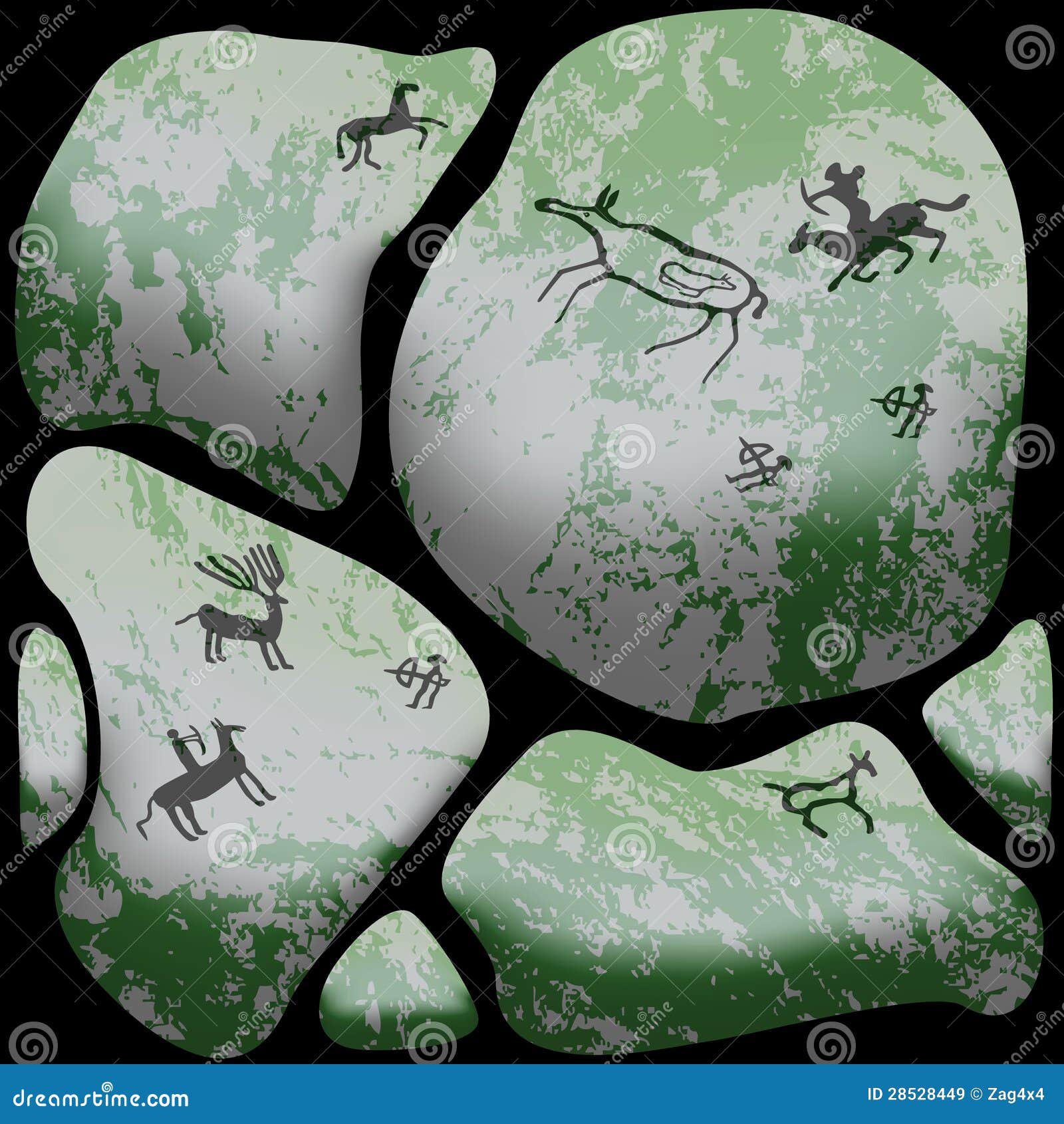 Stone cave art stock illustration. Illustration of national 28528449