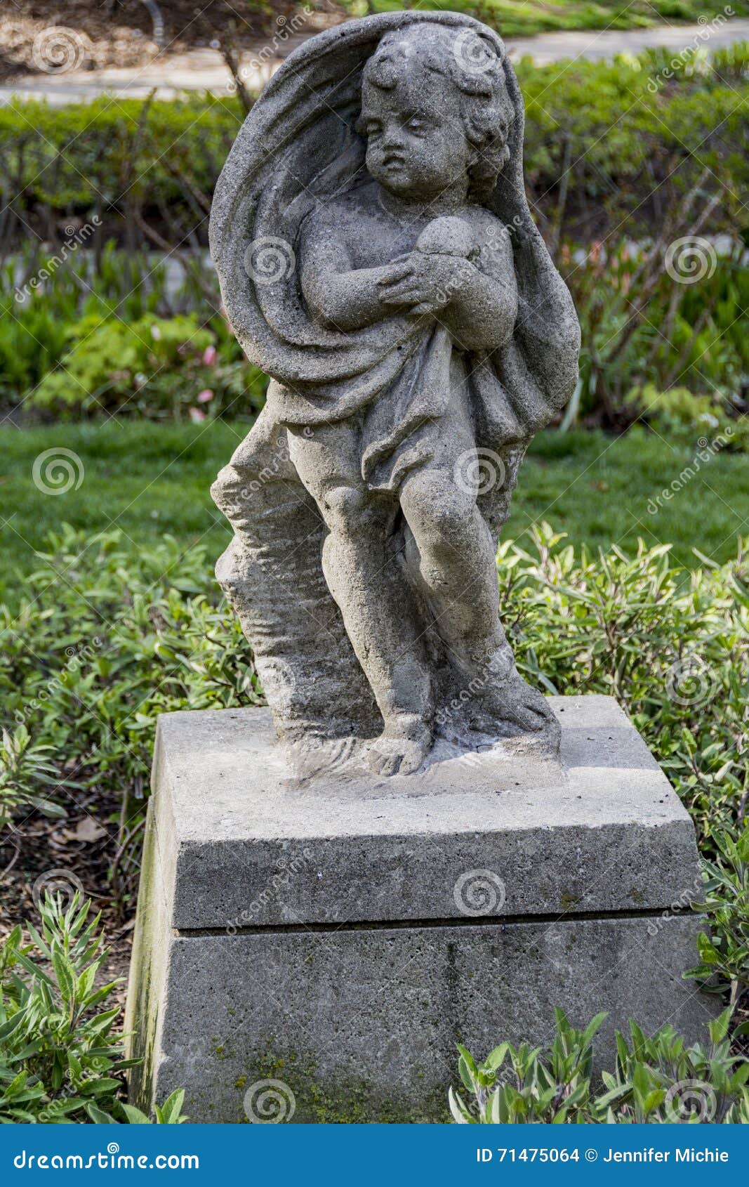 Stone Cherub stock photo. Image of park, ornamental, statue 71475064
