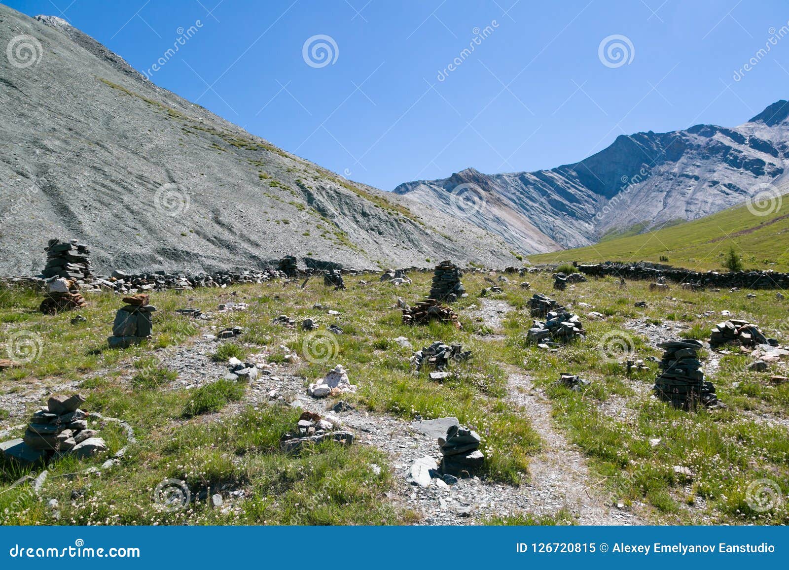 Ancient Stone Buildings in the Mountains. Stock Image - Image of jarlu ...