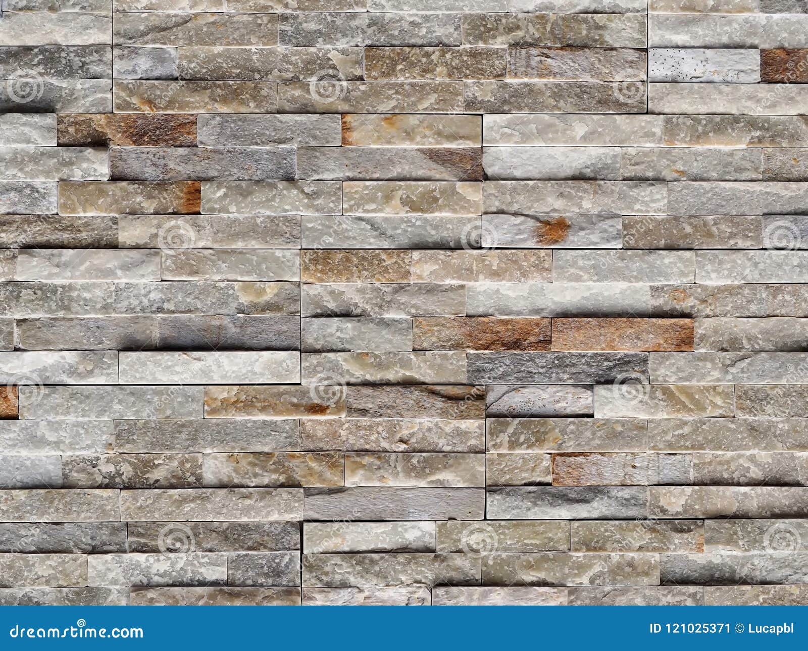 Stone Cladding Wall Made Of Quartzite Tiles Usually Used