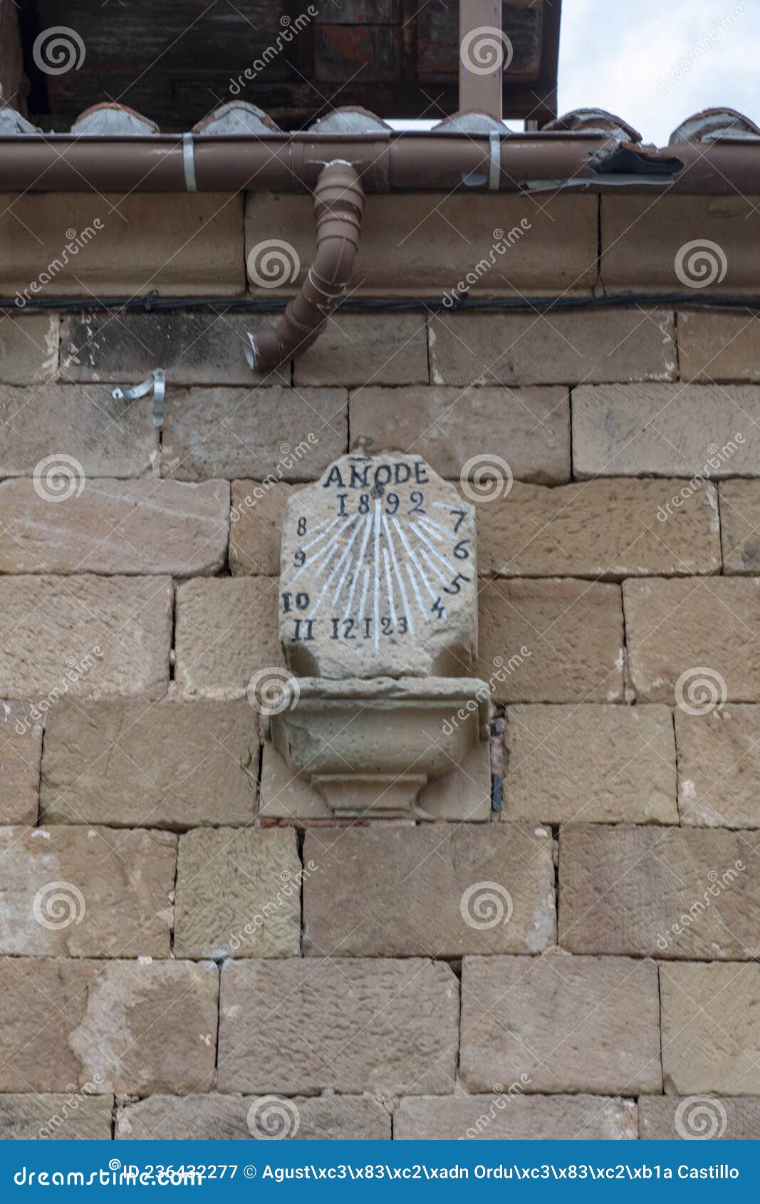 stone clock in the poblacion de abajo