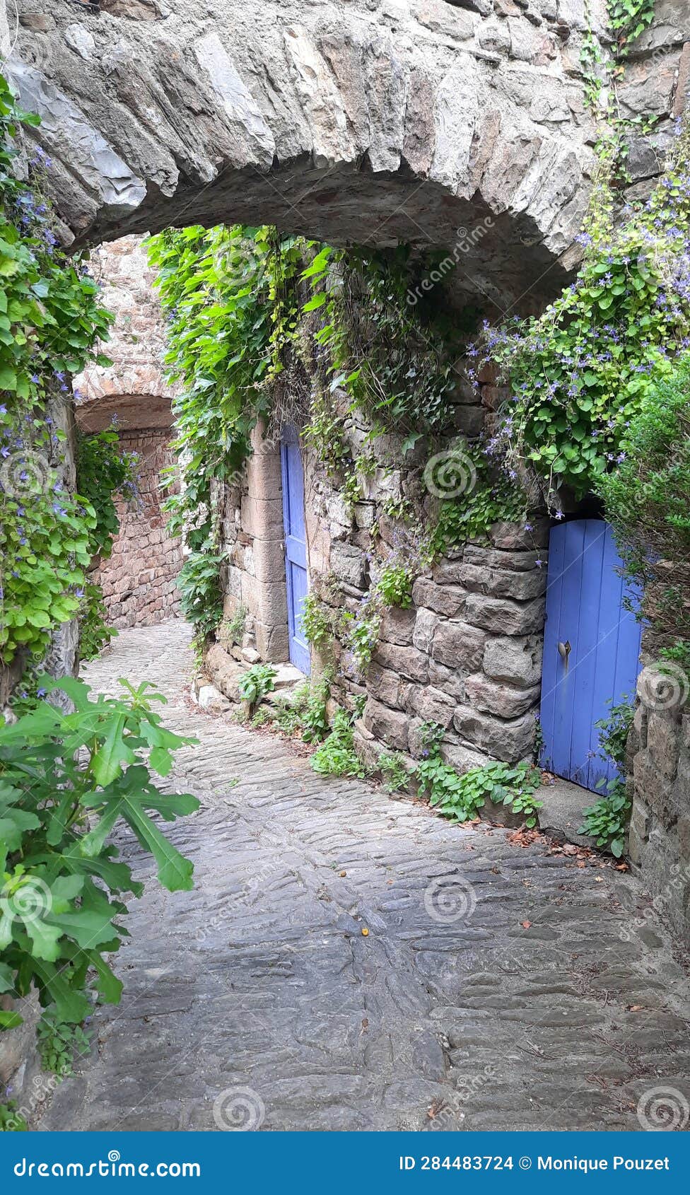 in the stone and cobblestone village of naves