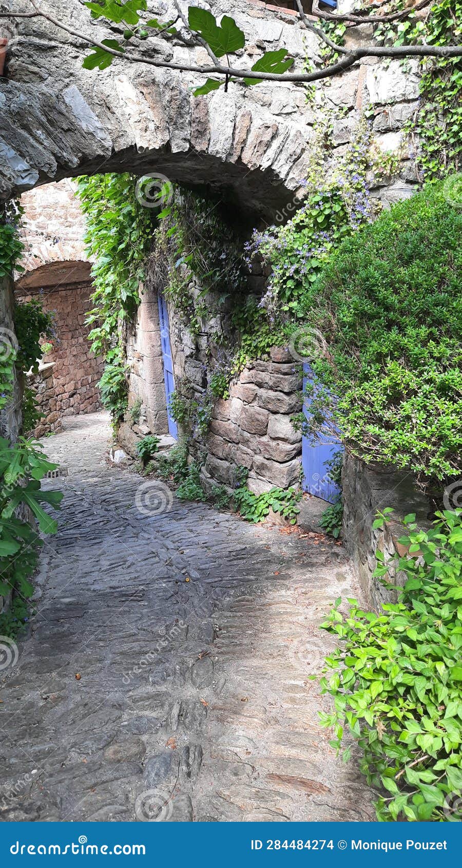 in the stone and cobblestone village of naves