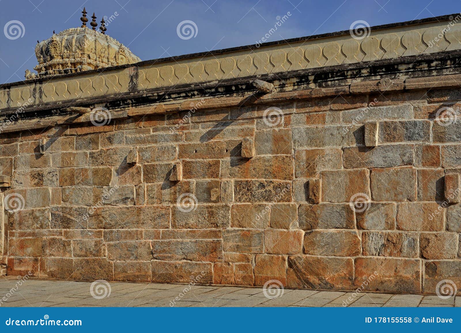 Stone Compound Wall of Ranganathaswamy Temple in 9th Century ...