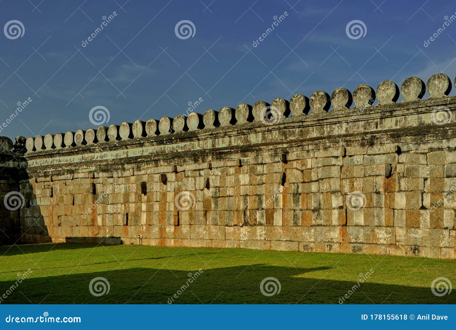 Stone Compound Wall of Ranganathaswamy Temple in 9th Century ...