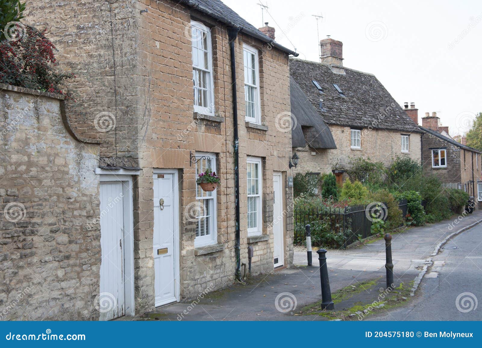 Stone Cottages In Bampton West Oxfordshire In The United Kingdom