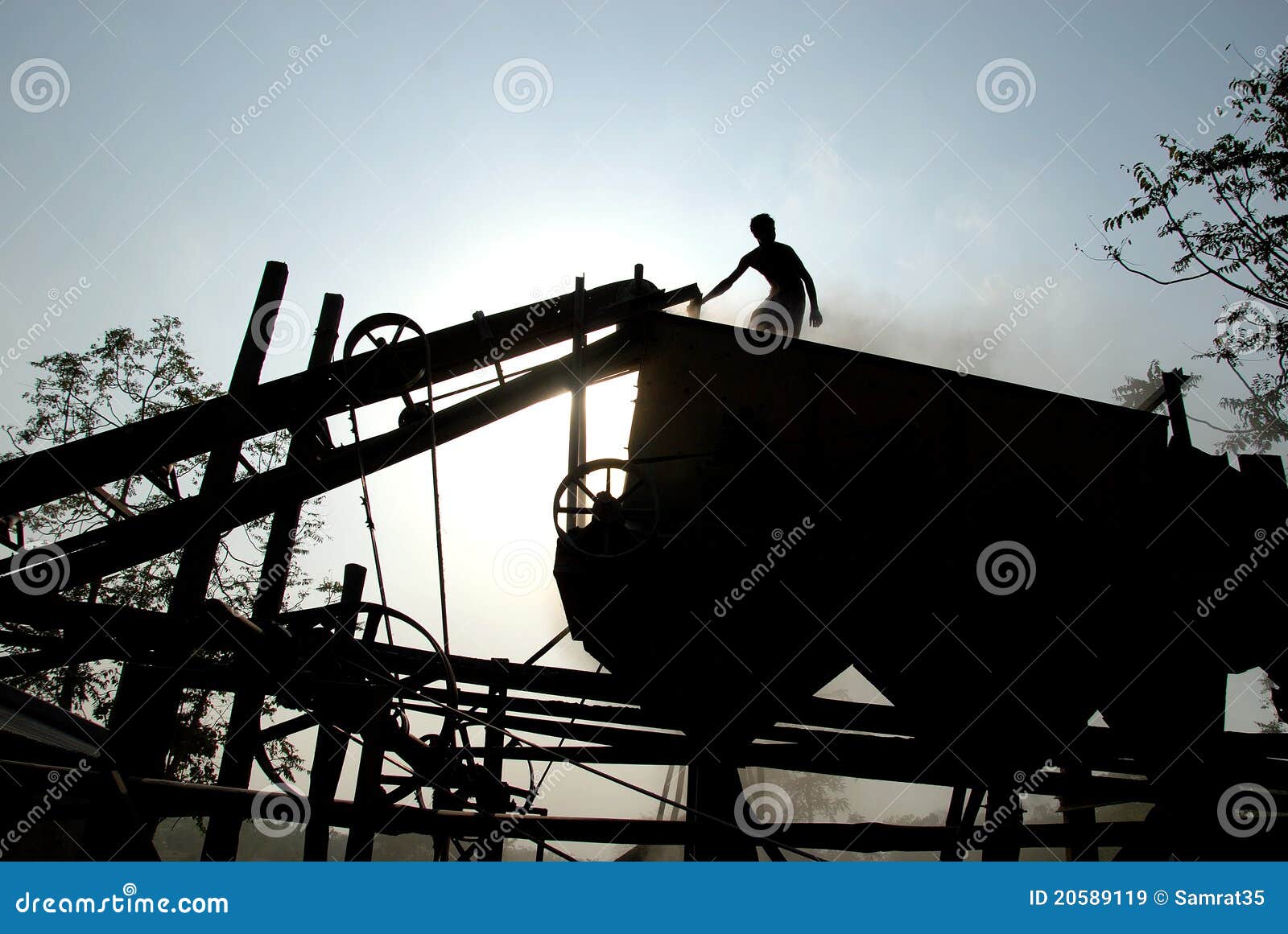 Stone crushers in India editorial stock image. Image of hard 20589119