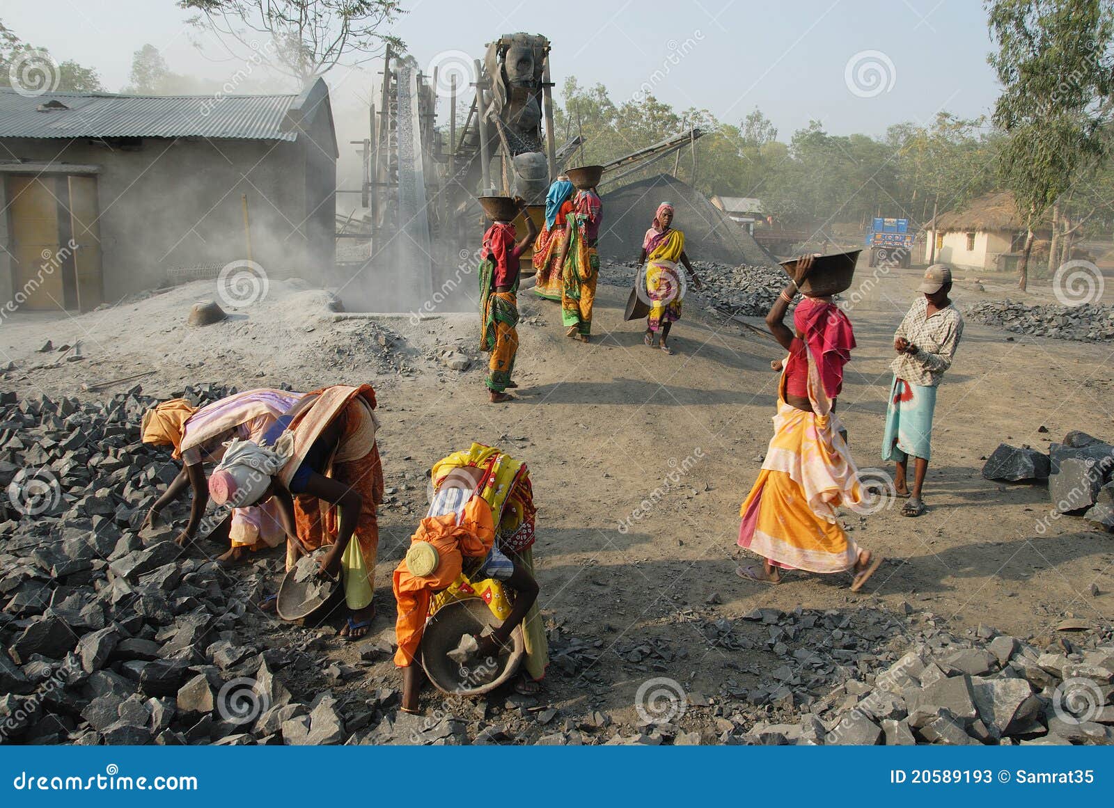 Stone crushers in India editorial stock photo. Image of editorial