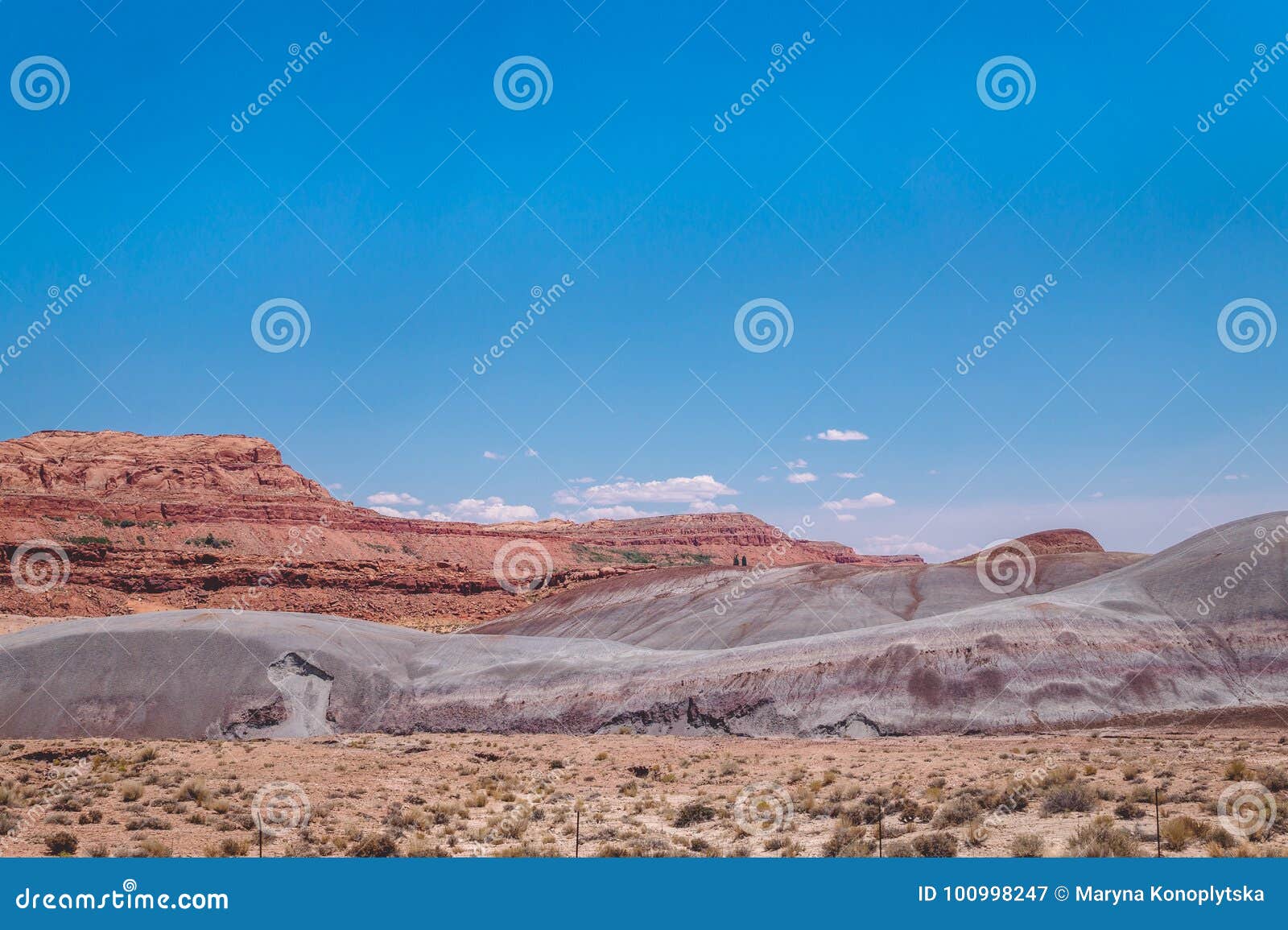 red rocks of arizona against the blue sky