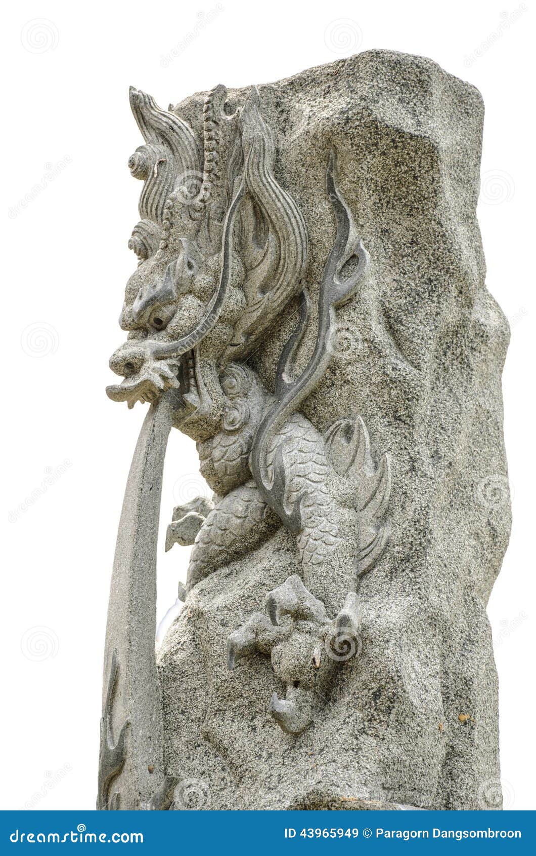 Stone dragon stock image. Image of decorative, sculpture 43965949