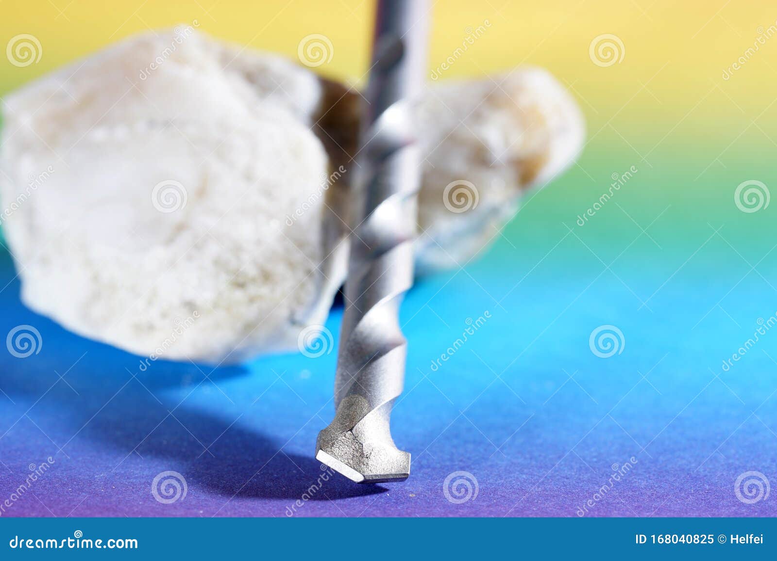 Stone Drill with Point for Drilling in Natural Stone and Concrete