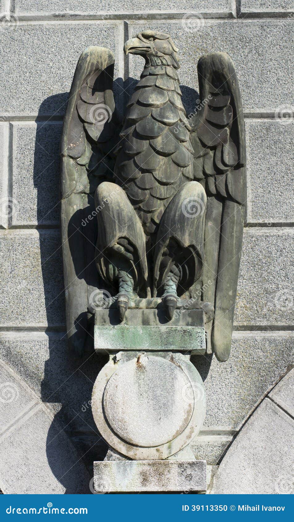 Stone Eagle Statue stock photo. Image of italy, building 39113350
