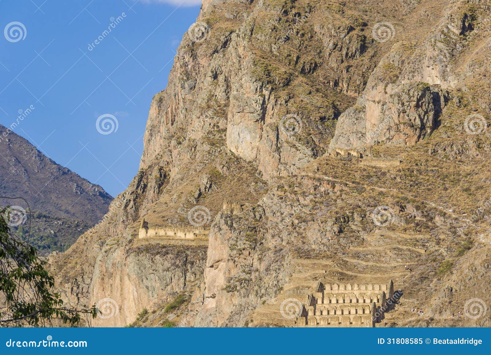 Stone Face Of Inca God And Inca Ruins Stock Image Image