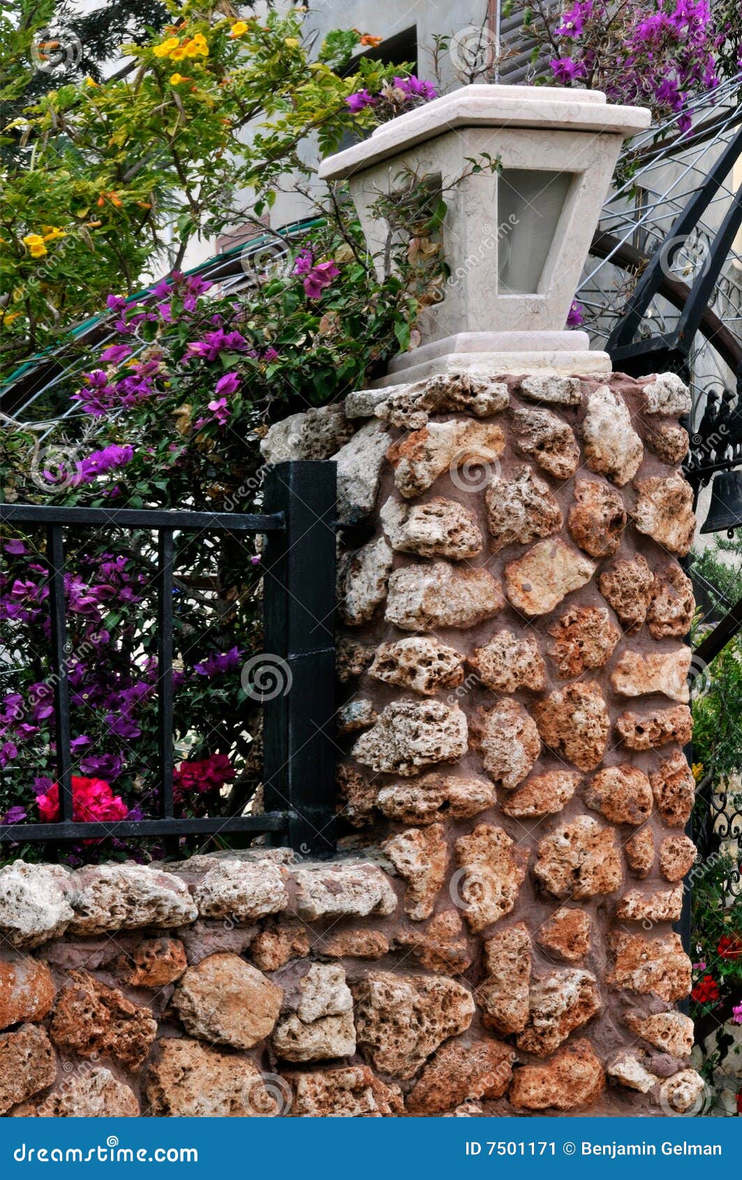 Stone fence stock image. Image of nature, rough, natural - 7501171