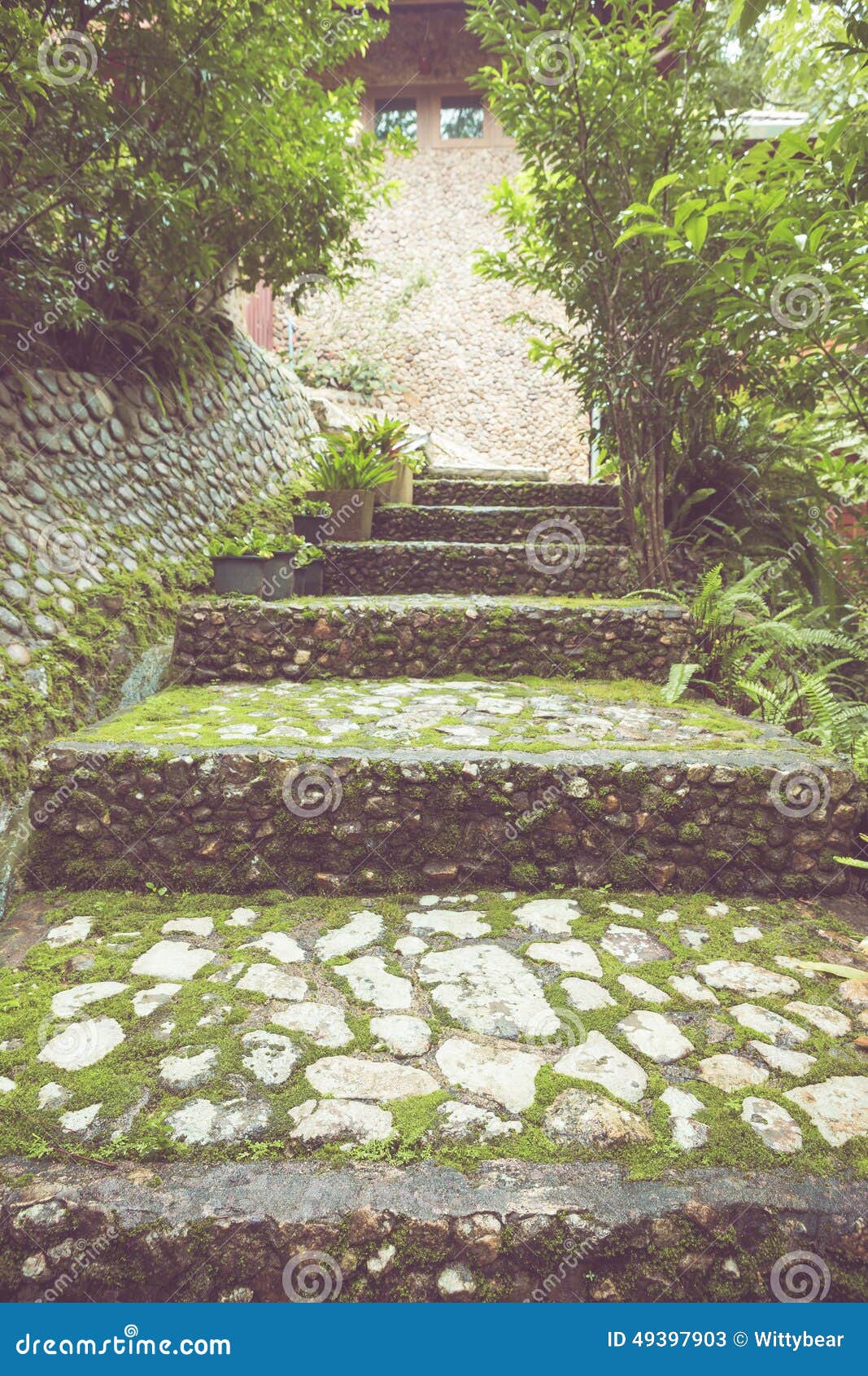 Stone Floor Pattern In Garden Stock Image Image Of Pavement